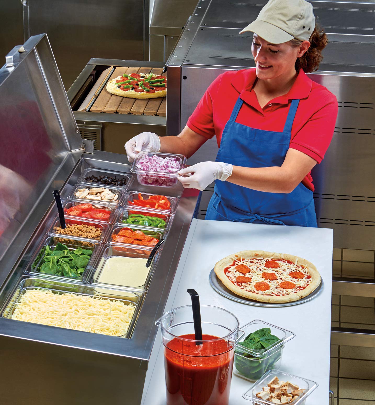 Cambro Sartén de policarbonato 1/2 Gastronorm de 65 mm, 1/9 por 2 pulgadas