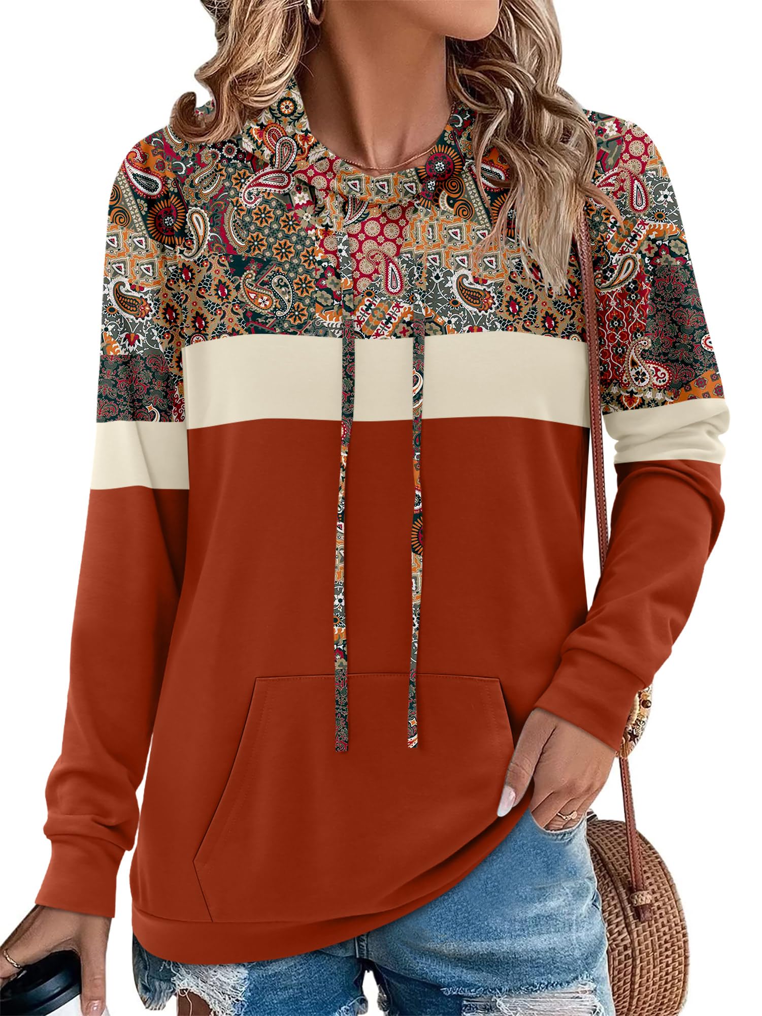 Angerella Long Sleeve Hoodies for Women Pullover Hooded Sweatshirts