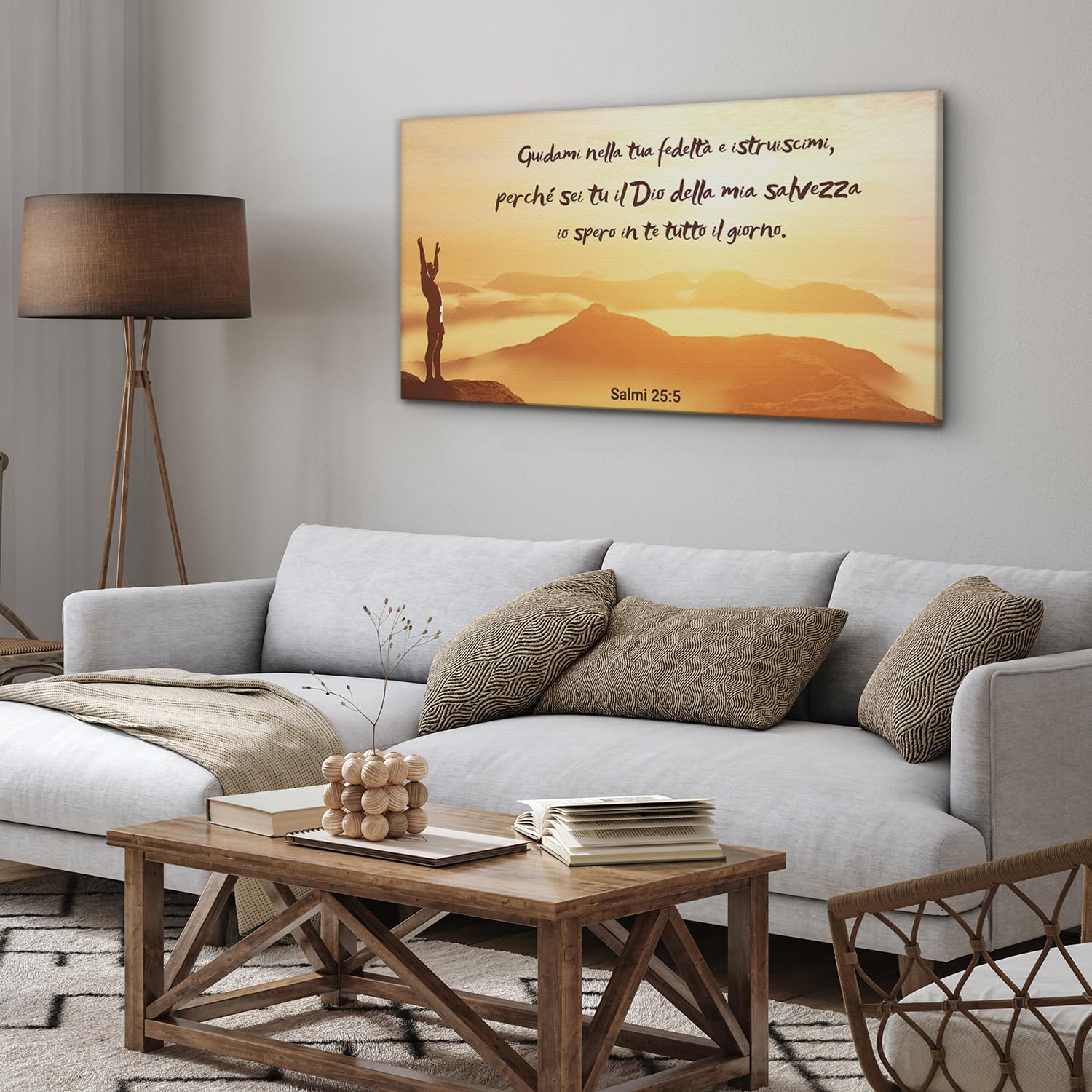 Sacroarte 140x70cm Stampa di Immagini Stampe e Quadri - Citazioni Testi della Sacra Bibbia