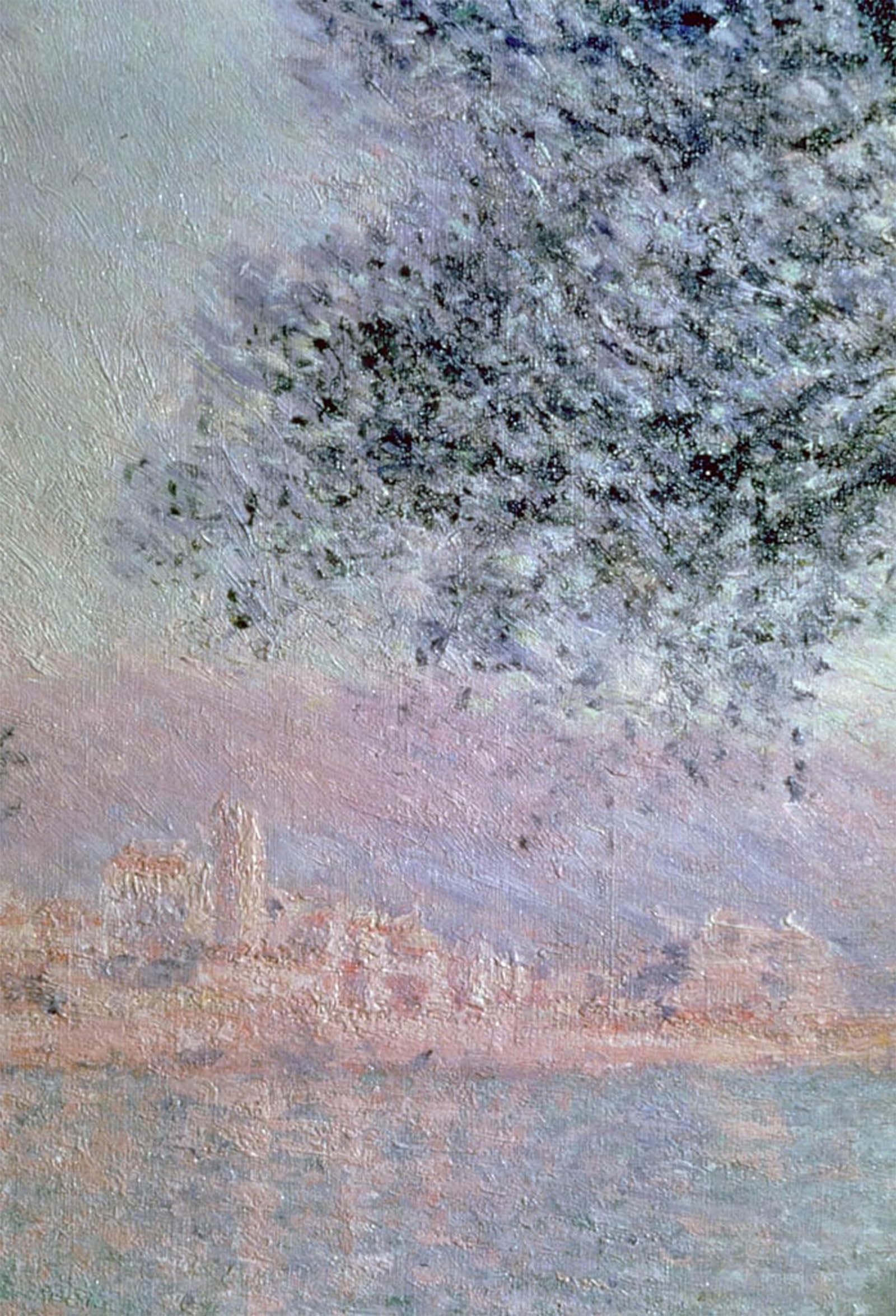 SERENDIPITP Abstract Painting Mural Print Picture Wall Decor Painting View of Antibes Detail by Claude Monet Vintage Wall Artwork for Home Decor 60x90cm