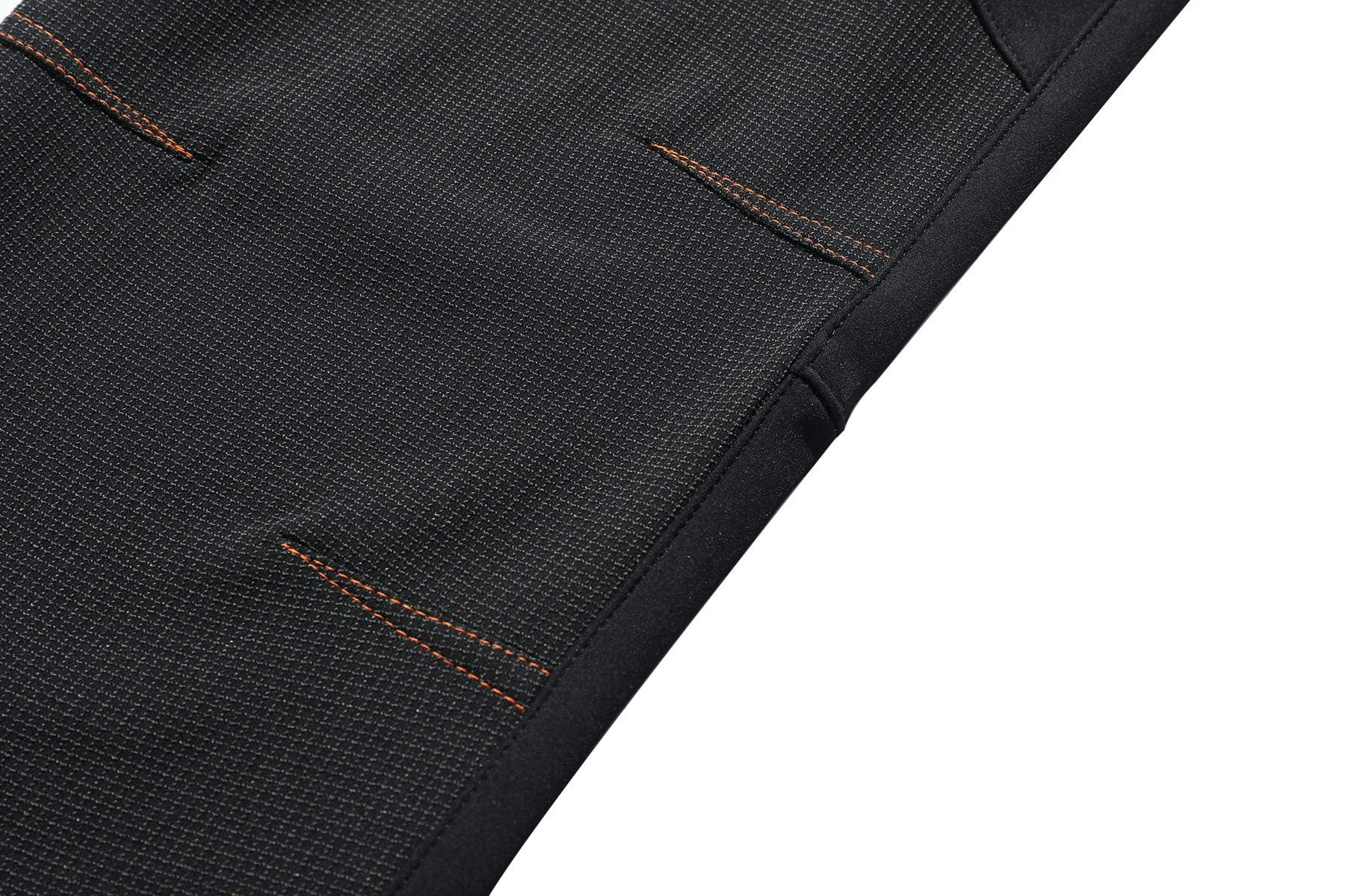 BenBoy Pantaloni Trekking Uomo Invernali Impermeabili Sci Softshell Termici Neve Caldo Montagna Escursionismo Outdoor Nero L