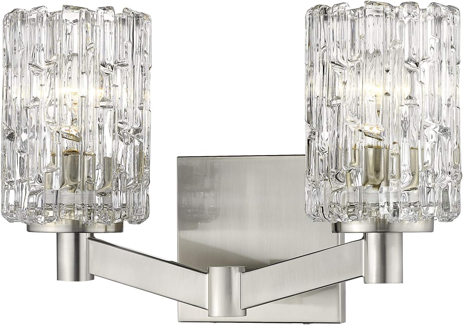 Z-Lite 2 Light Vanity 1931-2V-BN, Clear