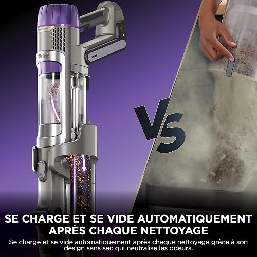 Shark PowerDetect Clean & Empty, Aspiradora sin Cable, 70 Min., Gris - 5