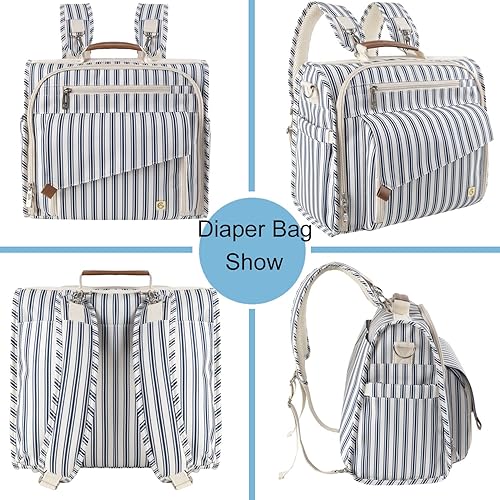 Miniatura 4 de ALLCAMP Diaper Bag Large, Support baby Stroller, Converted Into a Tote Bag