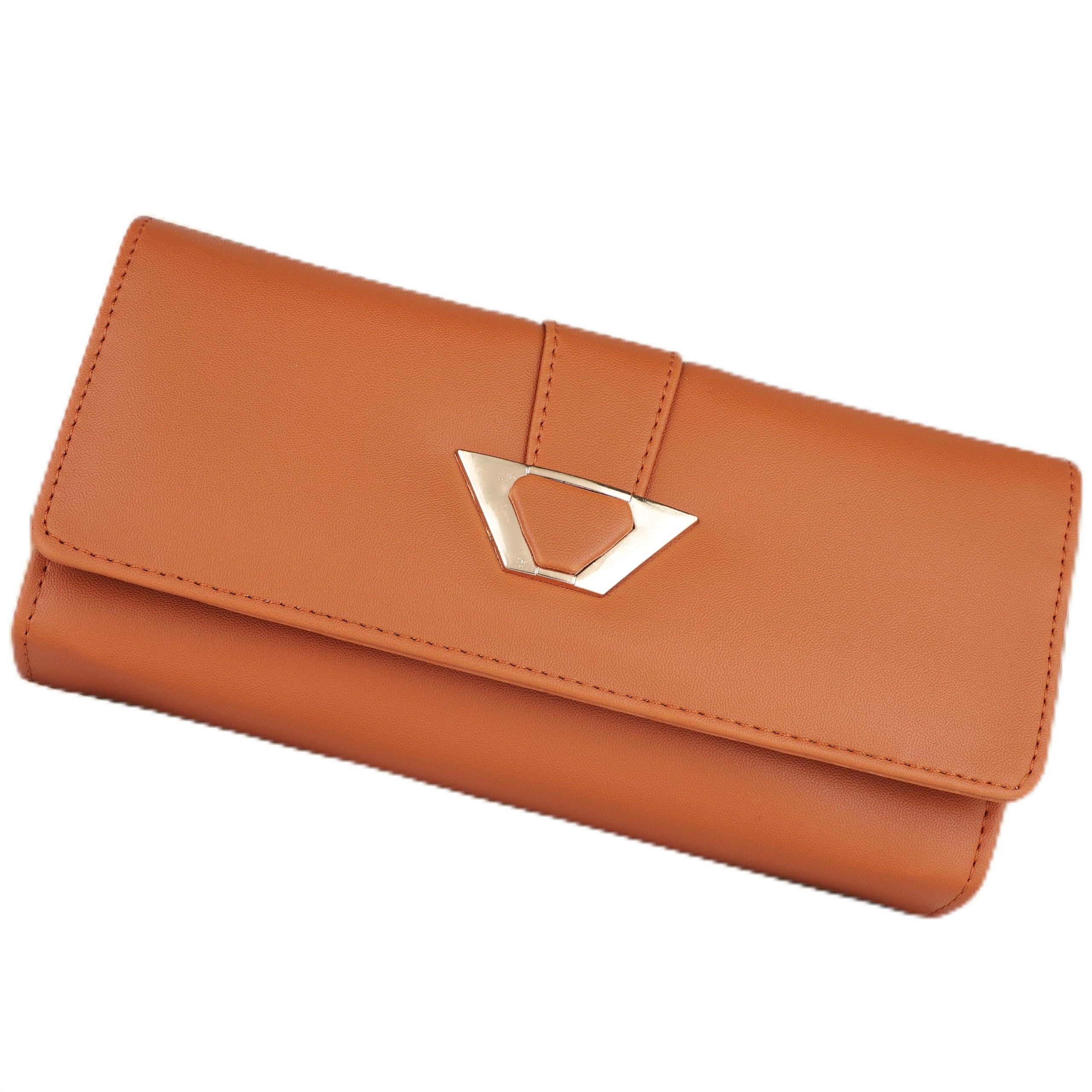 YESSBENZA Womens and Girls Synthetic Faux-Leather Mobile Hand Clutch Handbags Handwallet Purses (Bronze Tan) (B09BMFD9PR) Amazon Price History, Amazon Price Tracker