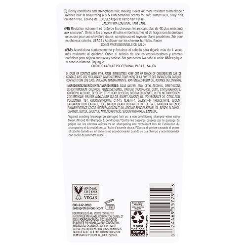 Miniatura 8 de Bain de Terre Aceite de almendras dulces acondicionador largo y saludable, fuerza y protección para cabello débil y dañado, con aceites de argán y