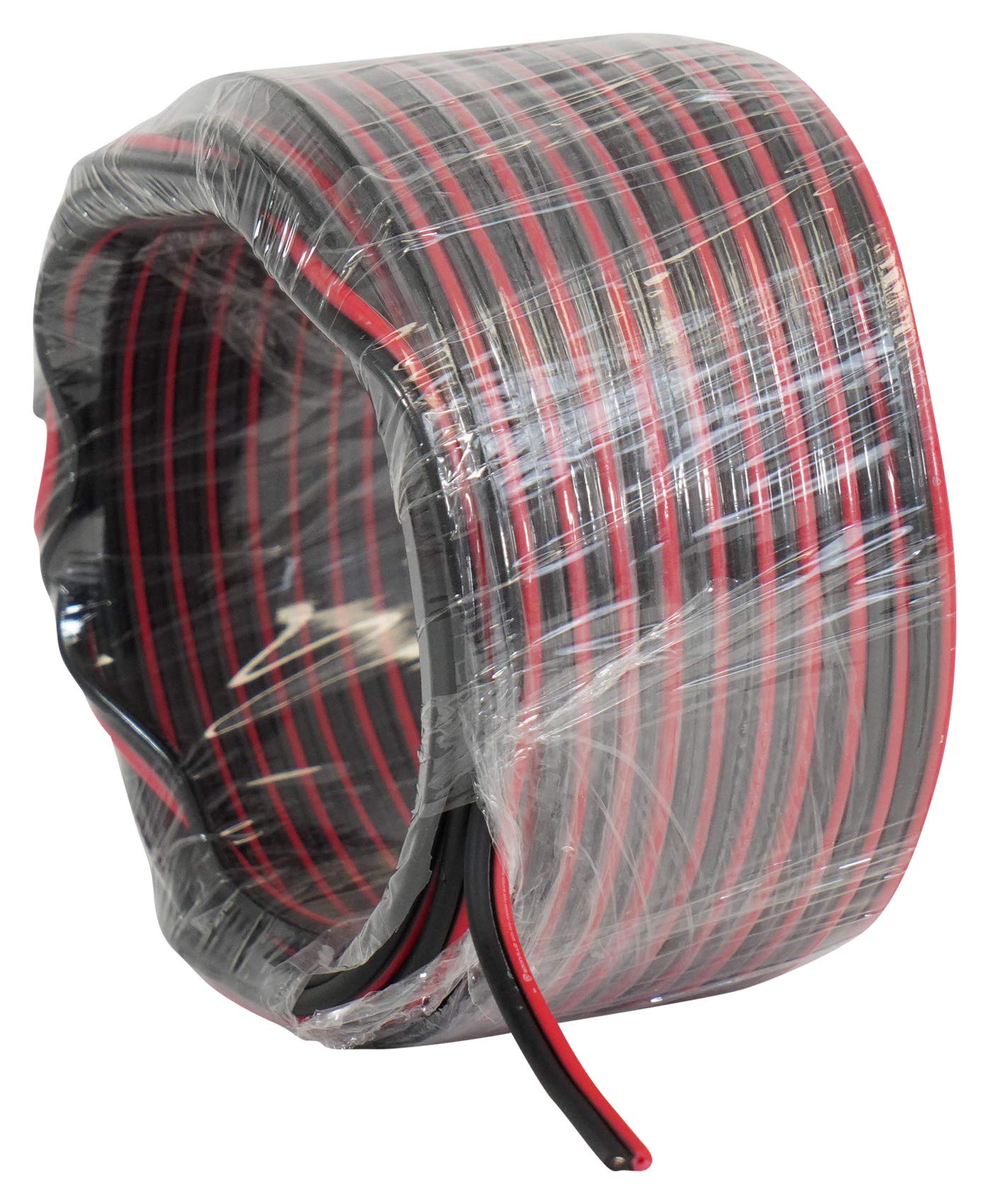 Rockville RED 16G50 16 Gauge 50 Foot Speaker Wire, 100% OFC Copper, Flexible PVC Jacket, Low Resistance, High Clarity, for Car Audio Enthusiasts