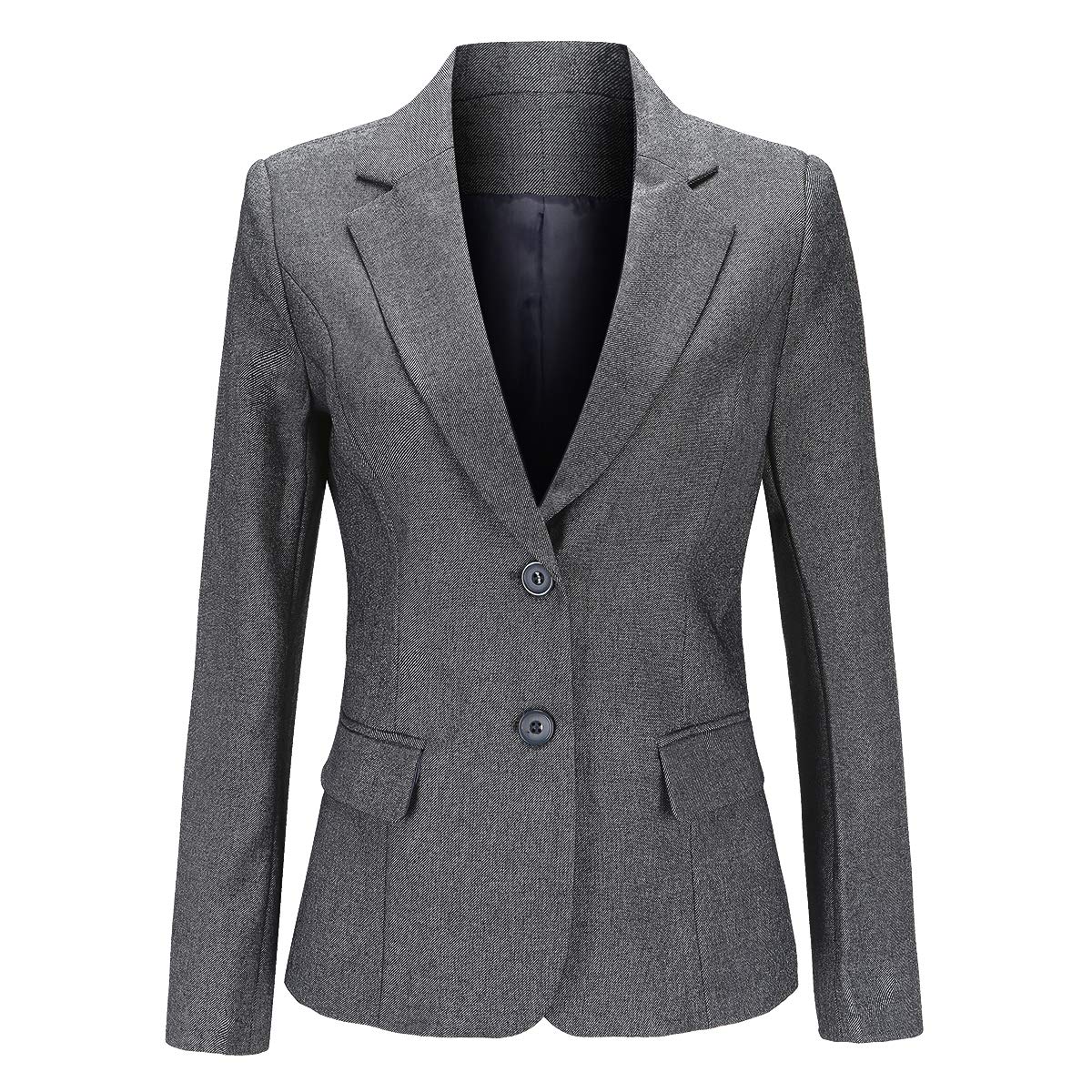YYNUDA Kurzblazer Damen Slim Fit Blazer Sommer Anzugjacke Elegant Büro Jacke Top für Business Freizeit