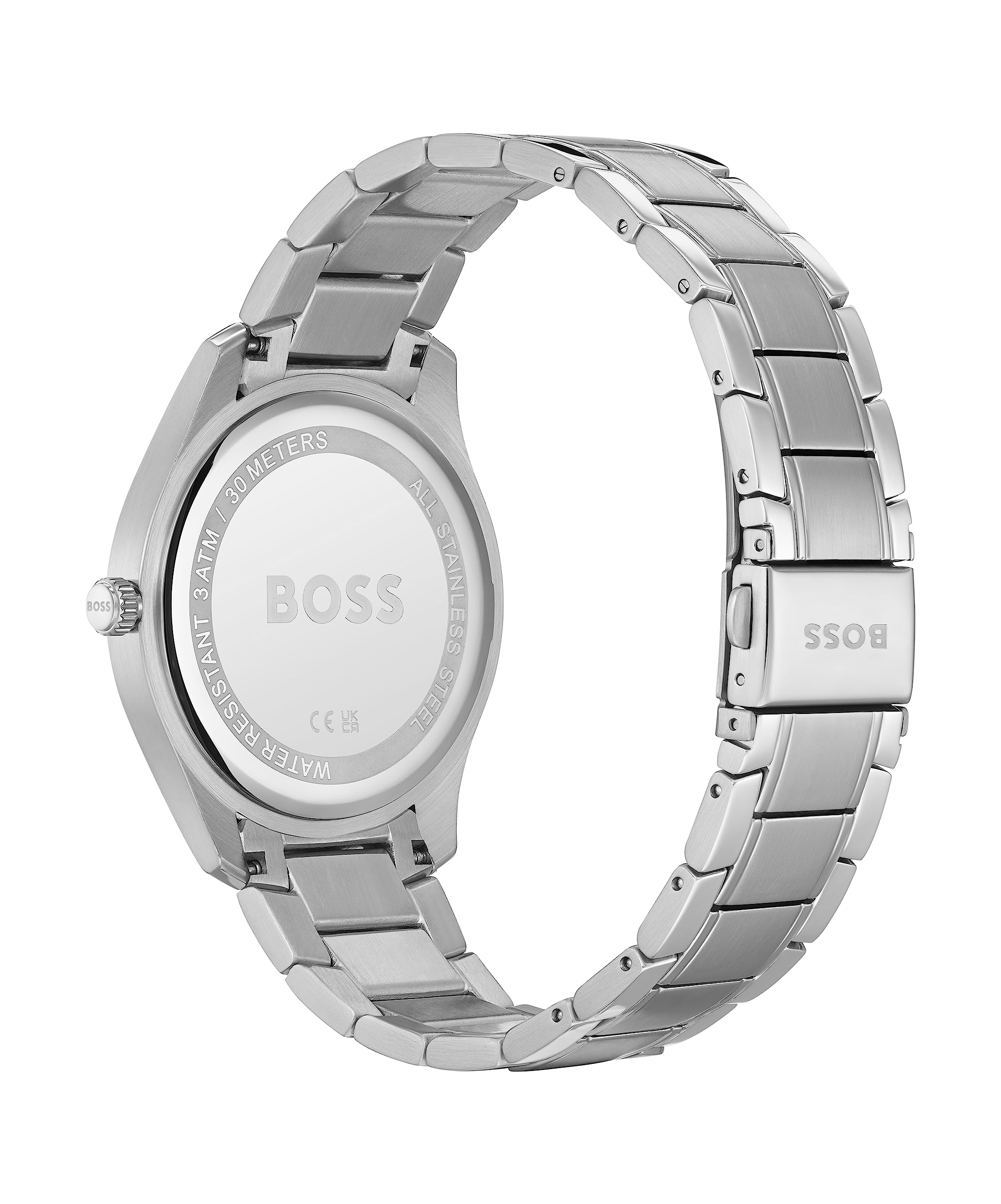 BOSS Analog Quarzuhr für Herren Kollektion Circuit mit Silbernes Edelstahlarmband - 1513731