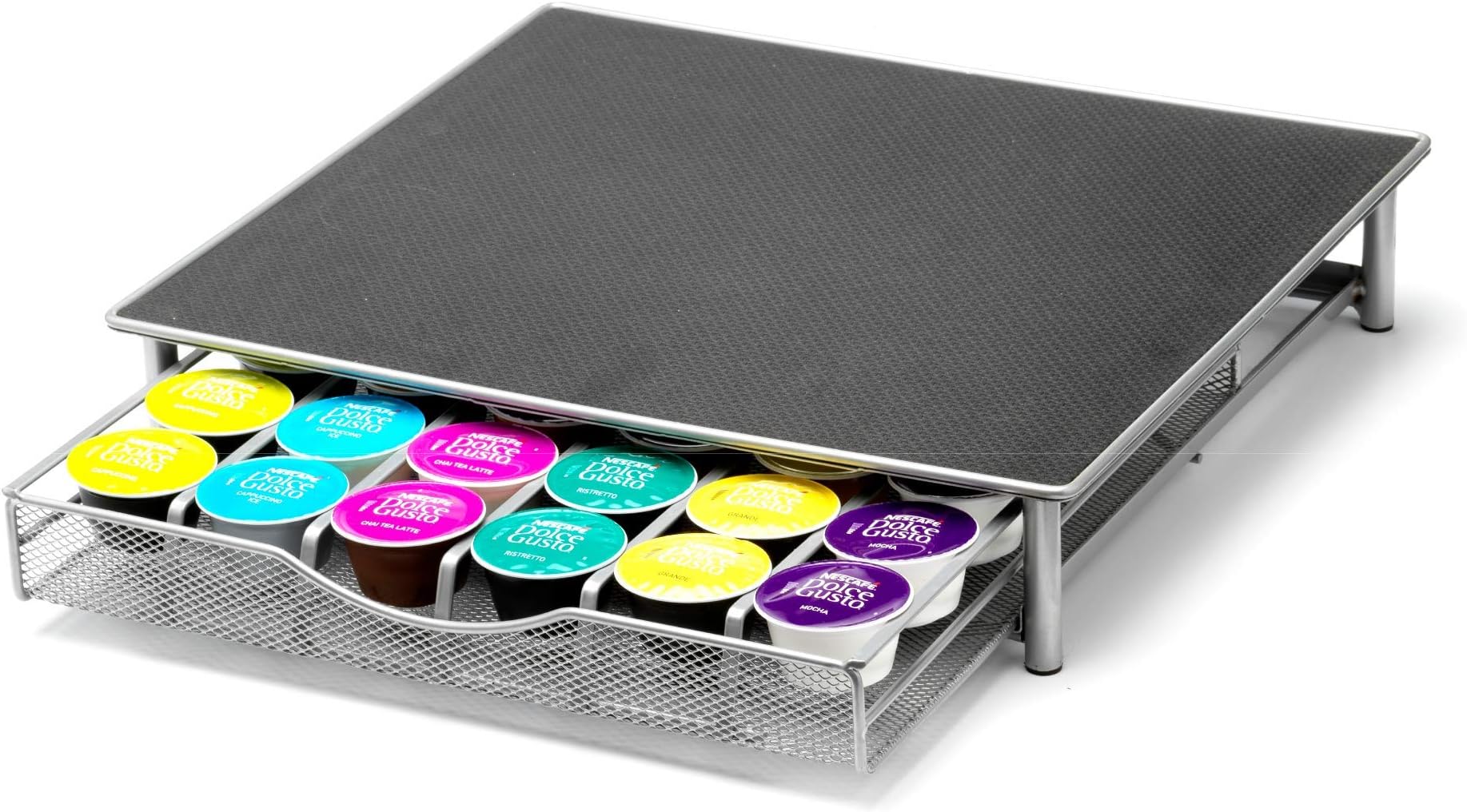 Homiso Coffee Pod Holder - Dolce Gusto Compatible - Coffee Capsule Storage, 36x Capsules