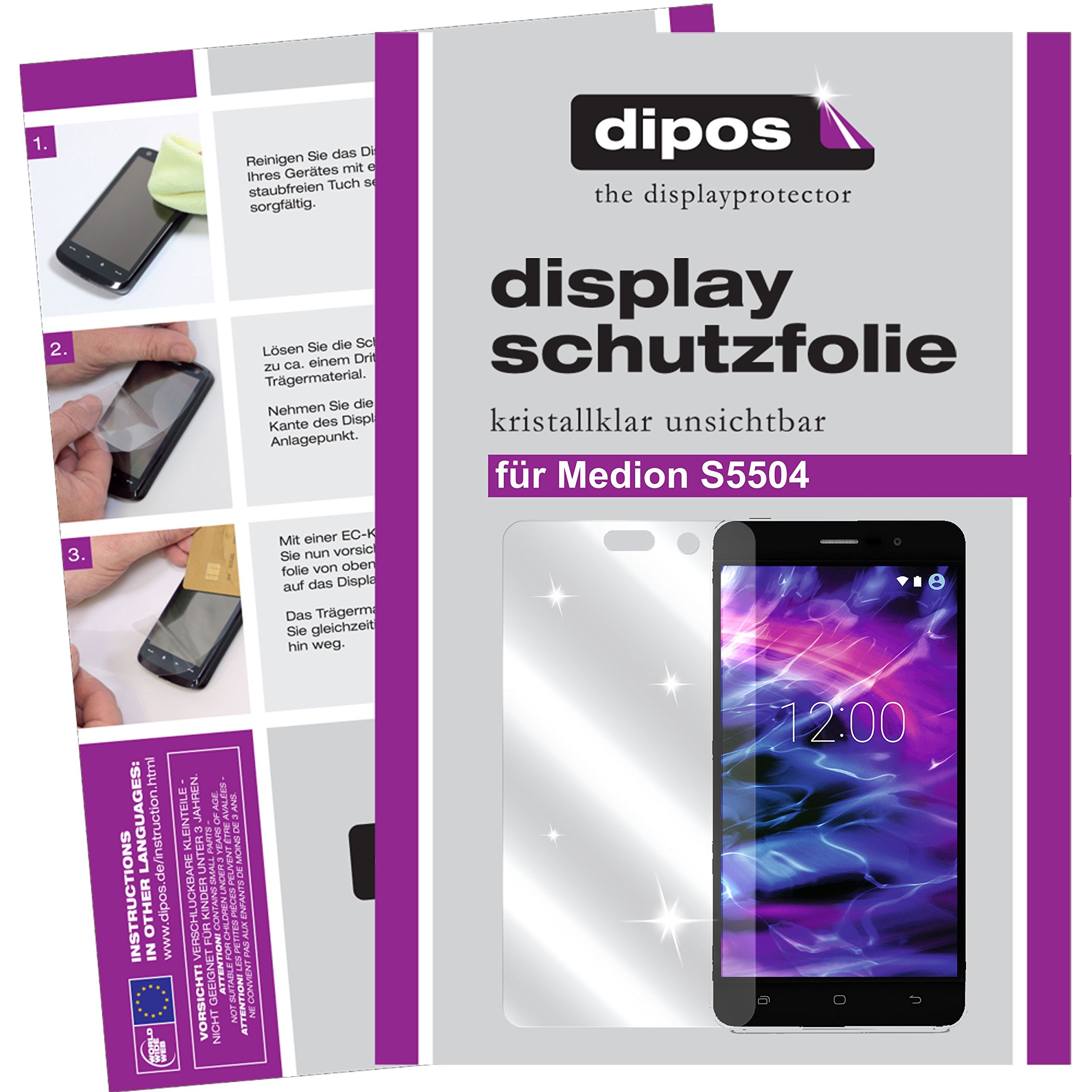 dipos I 2X Pellicola Protettiva Compatibile con Gionee F5 Pellicola