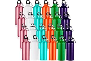 24-Pack Aluminum Water Bottles for Bulk Hydration