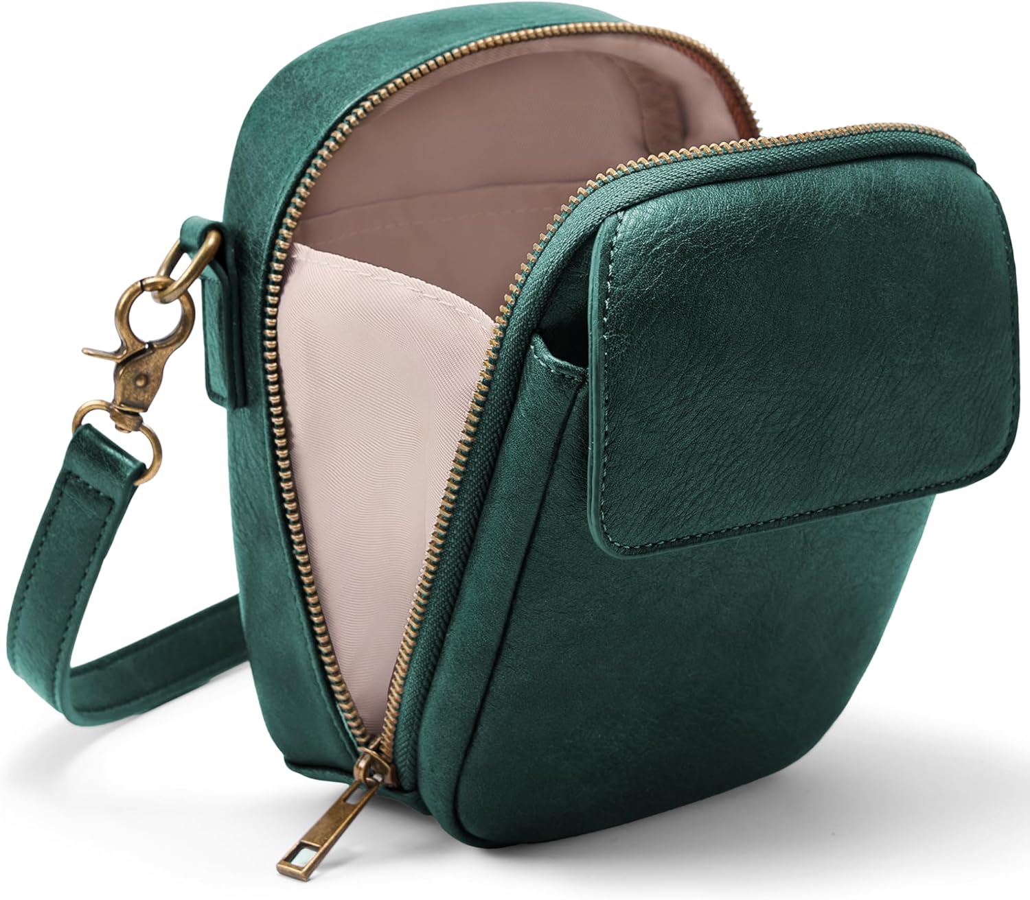 Yarnic Small Crossbody Bag, Vegan Leather Cell Phone Purse for Women, Vintage Wallet Bag with Card Slots