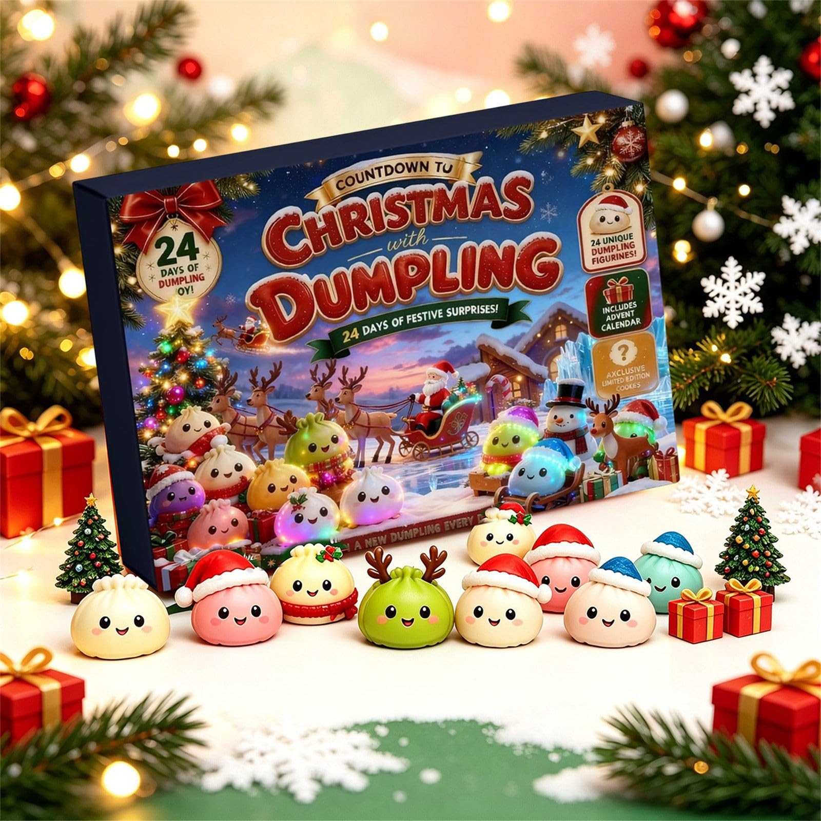 Christmas Dumpling 𝓢𝓺𝓾𝓲𝓼𝓱𝔂 Advent Calendar 2026 24 Days，D