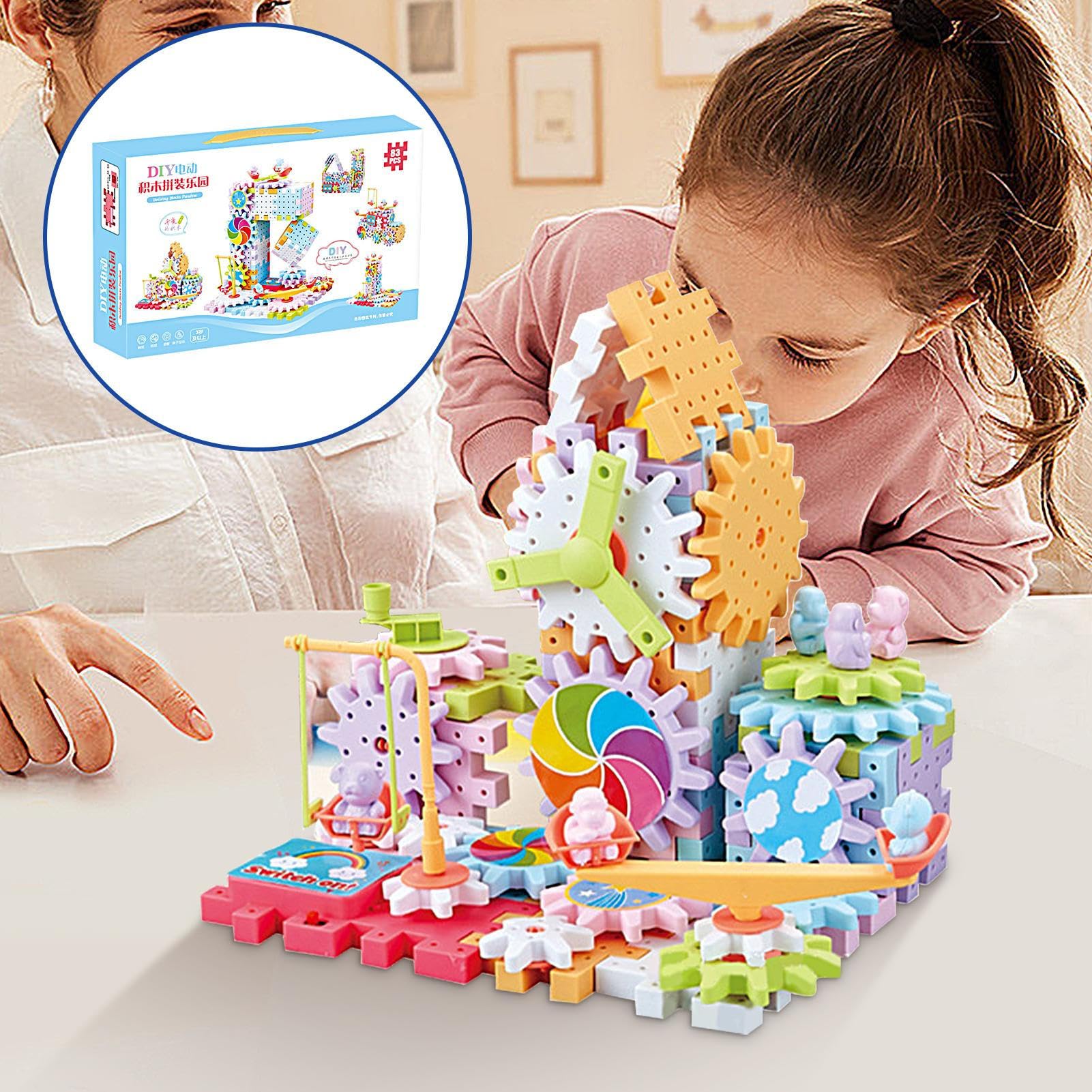 Amazon.co.jp: ギア構築キット,STE Toys 積み木 | 知育玩具 組み立てセット、子供用組み立ておもちゃセット、おもちゃブロック  誕生日プレゼント yjio : おもちゃ