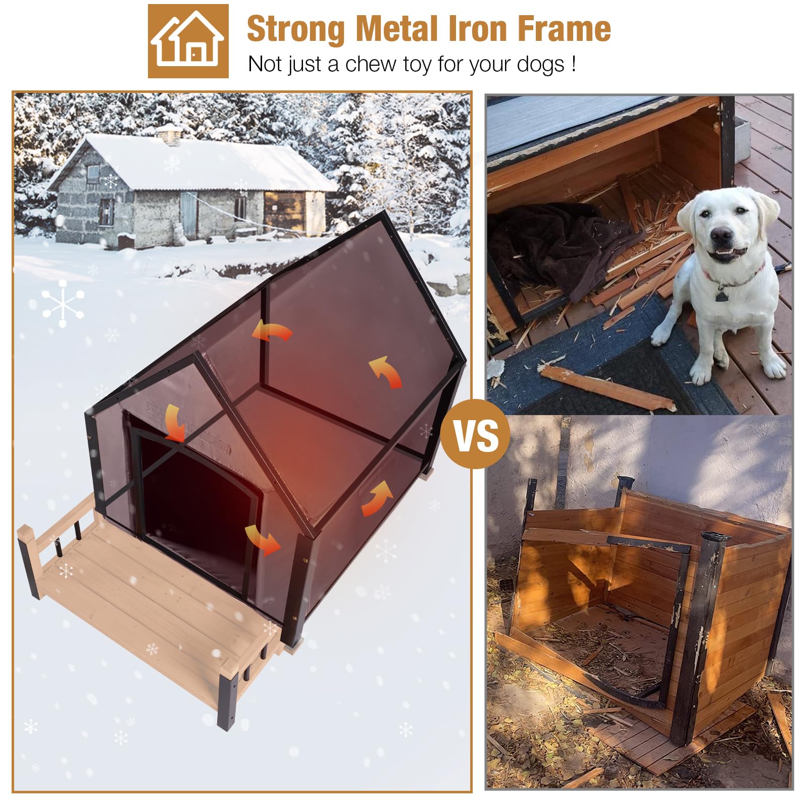 Diy Dog Large Dog Houses For Winter NEW IN BOX 100% Insulated Dog