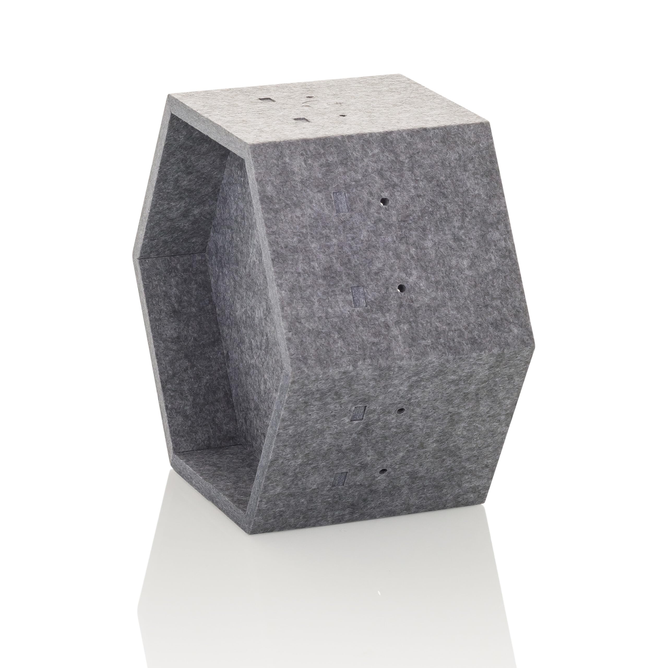 hjh OFFICE Akustik Schallabsorber FLEXMIUT Store S Trennwandelement aus schallabsorbierendem Material, Grau