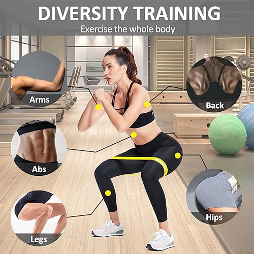 Miniatura 3 de Bandas de resistencia, bandas de entrenamiento para hombres y mujeres, bandas de ejercicio para terapia física, bandas de resistencia de goma,