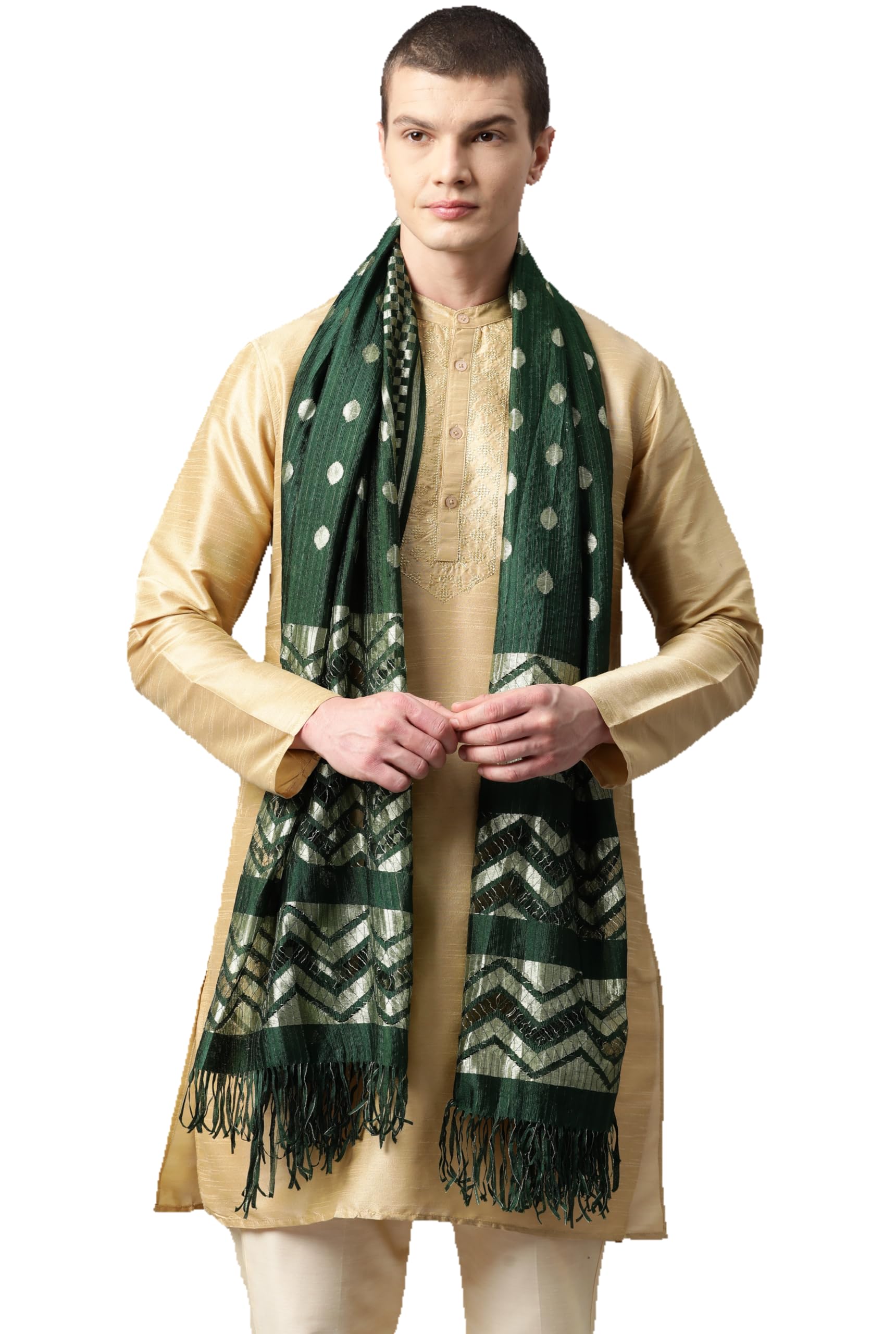 Cotton Woven Dupatta for Men