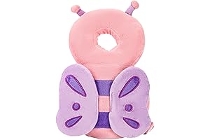 Baby Falling Backpack (0-3 Years, Pink Butterfly)