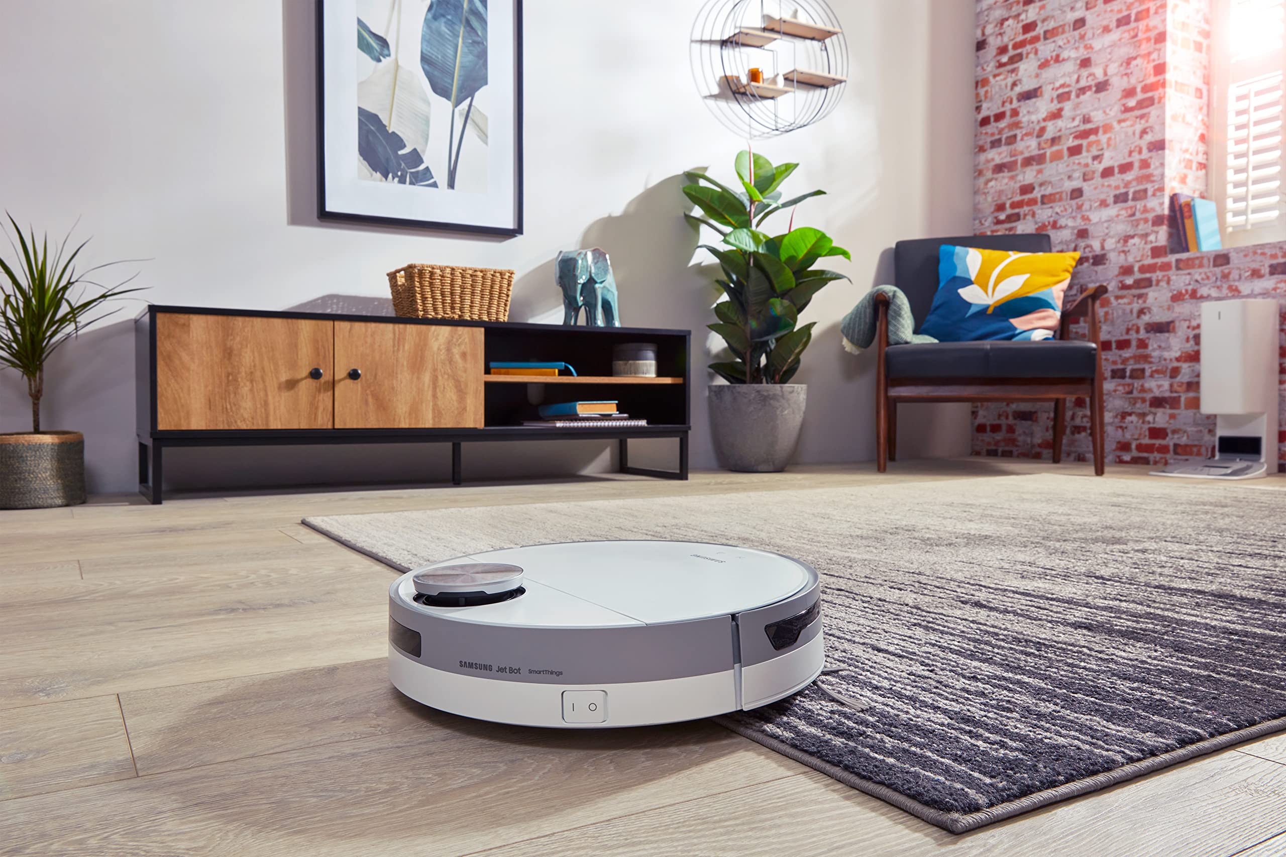 Samsung Jet Bot+ Robot Sprzątający, Misty White, 5 W