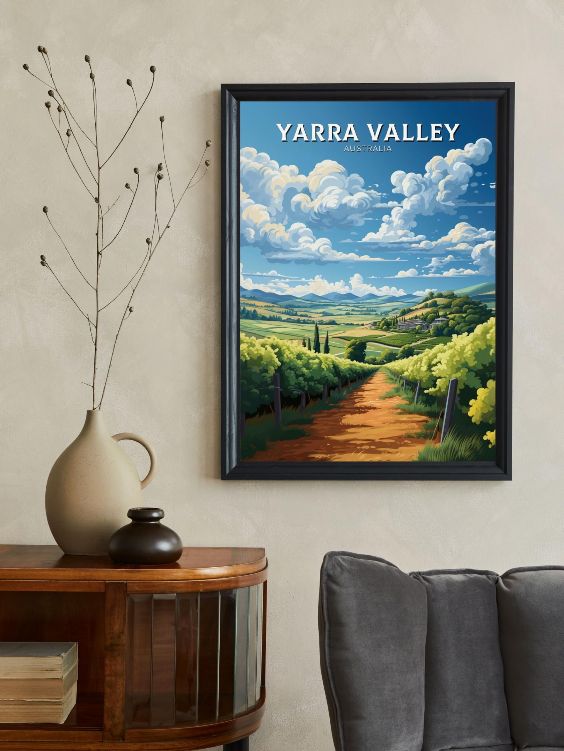 Yarra Valley Victoria Print | Yarra Valley Poster | Victoria Poster | Victoria Australia Wall Art | Yarra Valley Print | 6