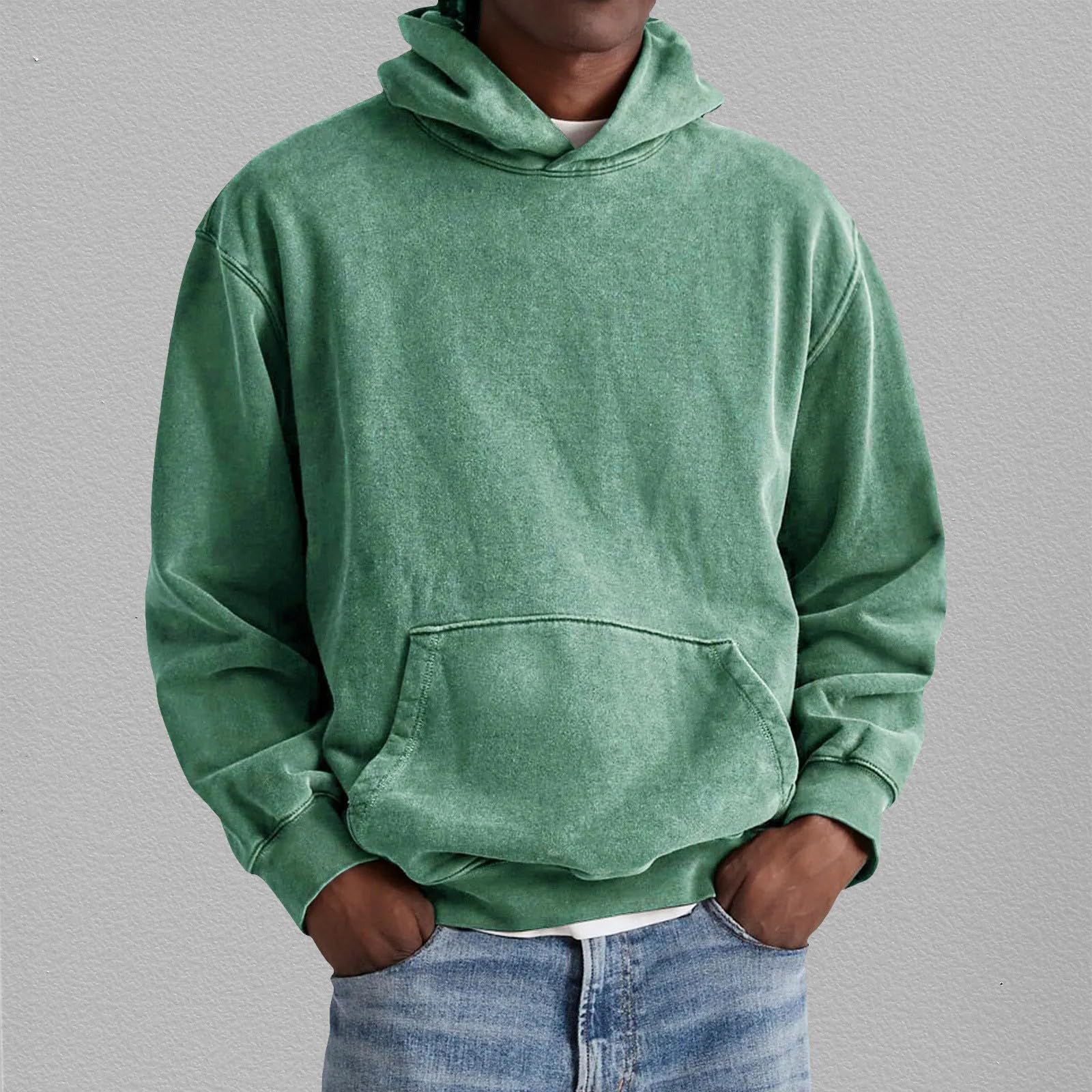 Felpa con cappuccio da uomo, per autunno e inverno, unisex