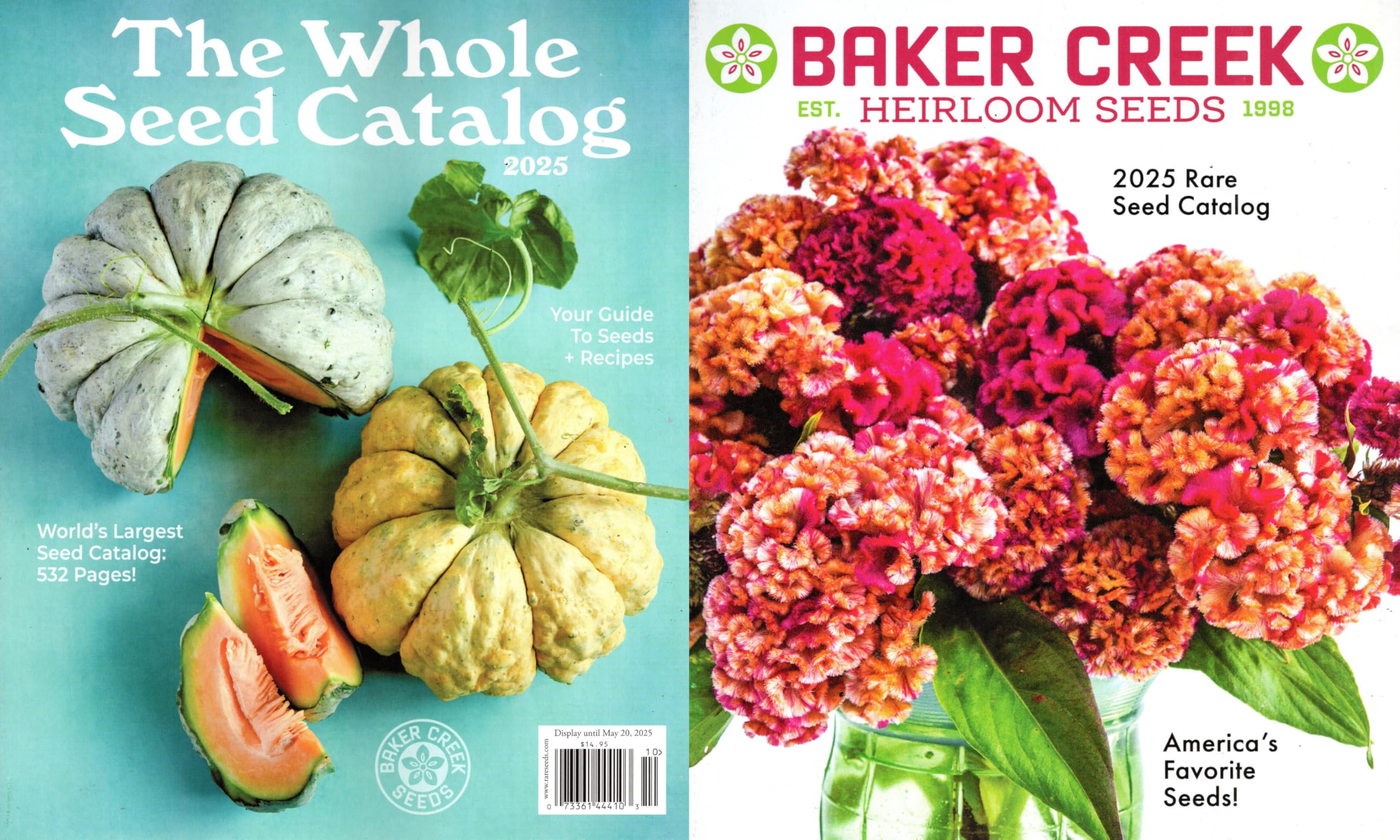 (Lot of 2) Baker Creek Whole Seed Catalog And Rare Seed Catalog 2025