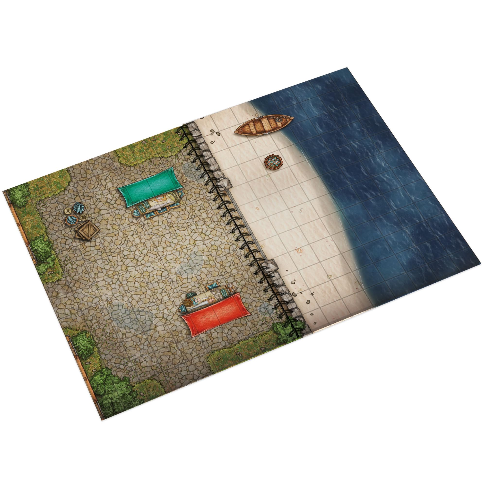 Epic Forge Książka Battlemaps: Heroic Fantasy Edition (297 x 218 mm) Twarda okładka - Rozmiar XL - Twarda okładka