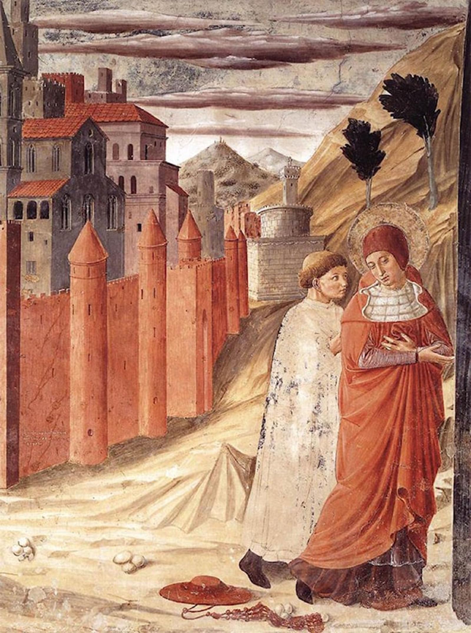 POSTERIIk Famous Modern Artwork Art Mural The Departure of St from Antioch Benozzo di Lese di Sandro Gozzoli Oil Paintings Pictures for Home Decor 60x90cm