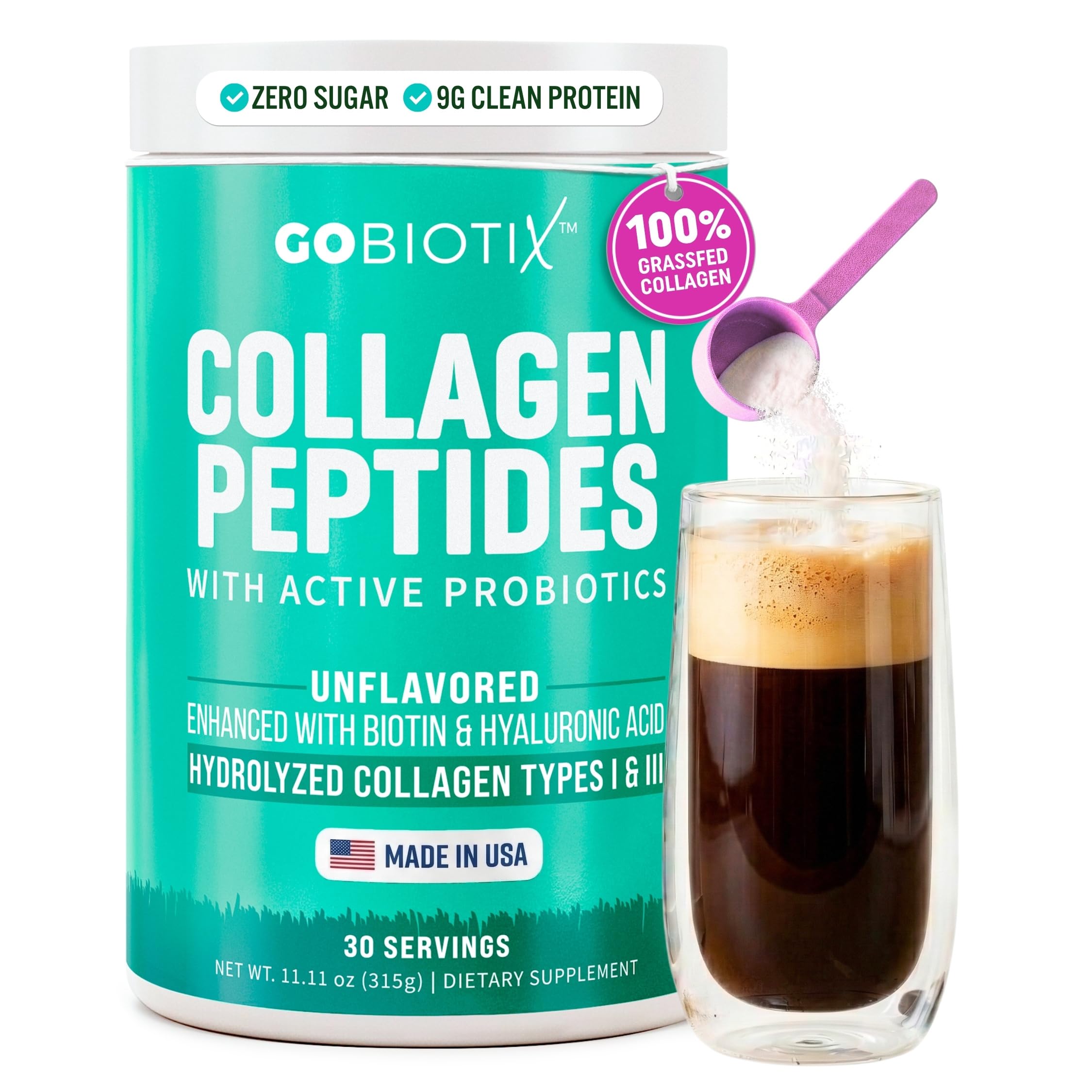GOBIOTIX Collagen Peptides Powder