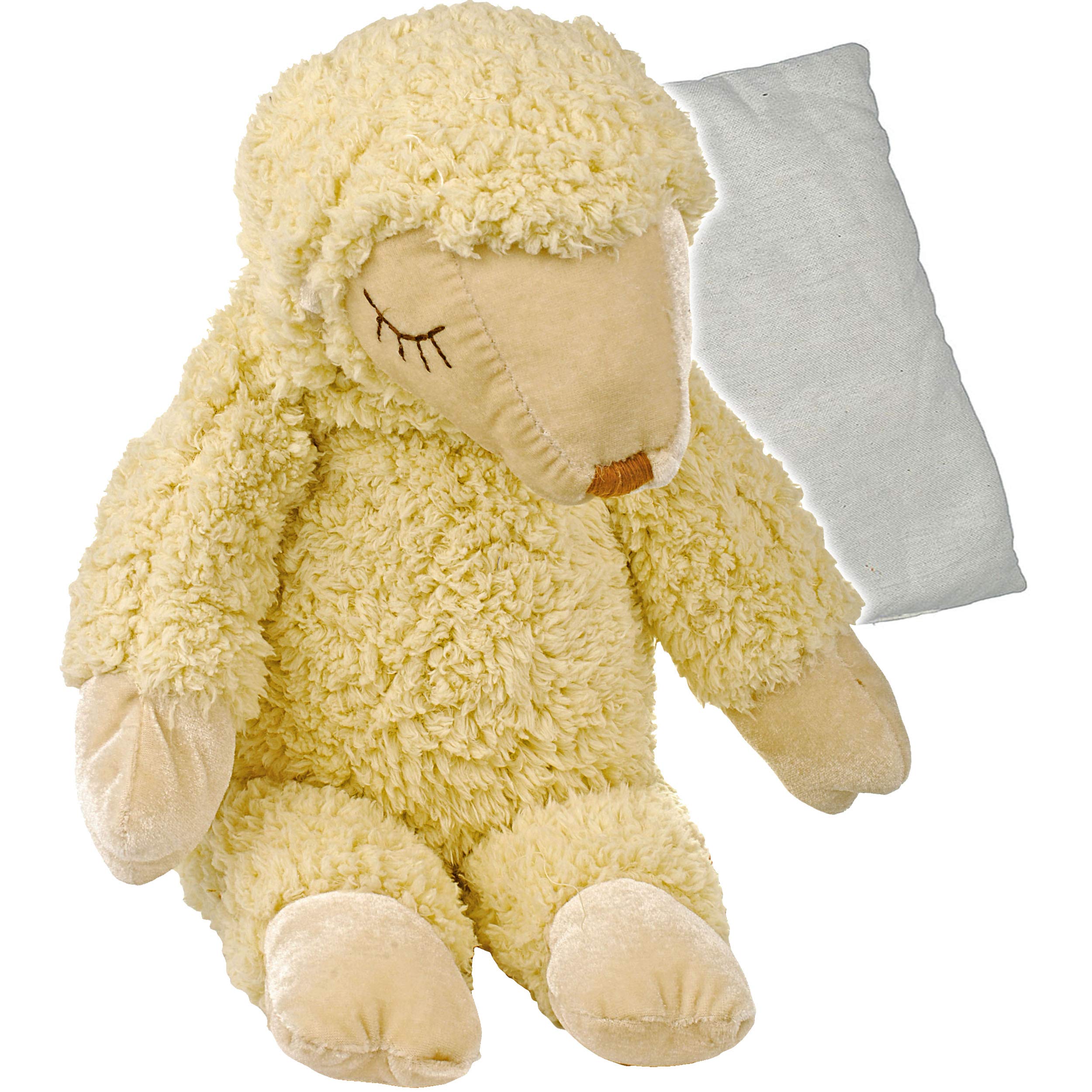 alles-meine.de GmbH großes XL Dinkelkissen - Schaf/Schäfchen - 51 cm - Wärme/Wärmekissen - Heizkissen mit Dinkel Getreide Getreidekissen - Schaf - groß Kuscheltier - Körnerki..