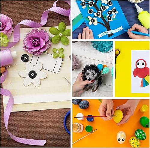 Miniatura 7 de 100 botones de costura de resina de alta calidad, botones ecológicos de 4 agujeros, 5 tamaños de botones redondos negros mezclados adecuados para