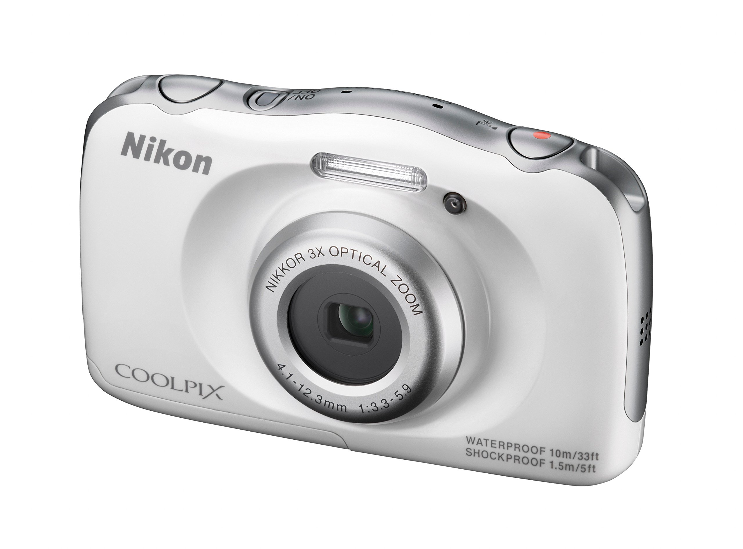 Nikon Coolpix S33 Appareil photo numérique compact 13,2 Mpix Écran LCD 2,7" Zoom optique 3X Blanc