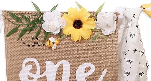 Miniatura 8 de Cartel para silla alta de primer cumpleaños con temática de abeja, cartel de bebé de abeja, decoración de fiesta de cumpleaños de abeja, decoración