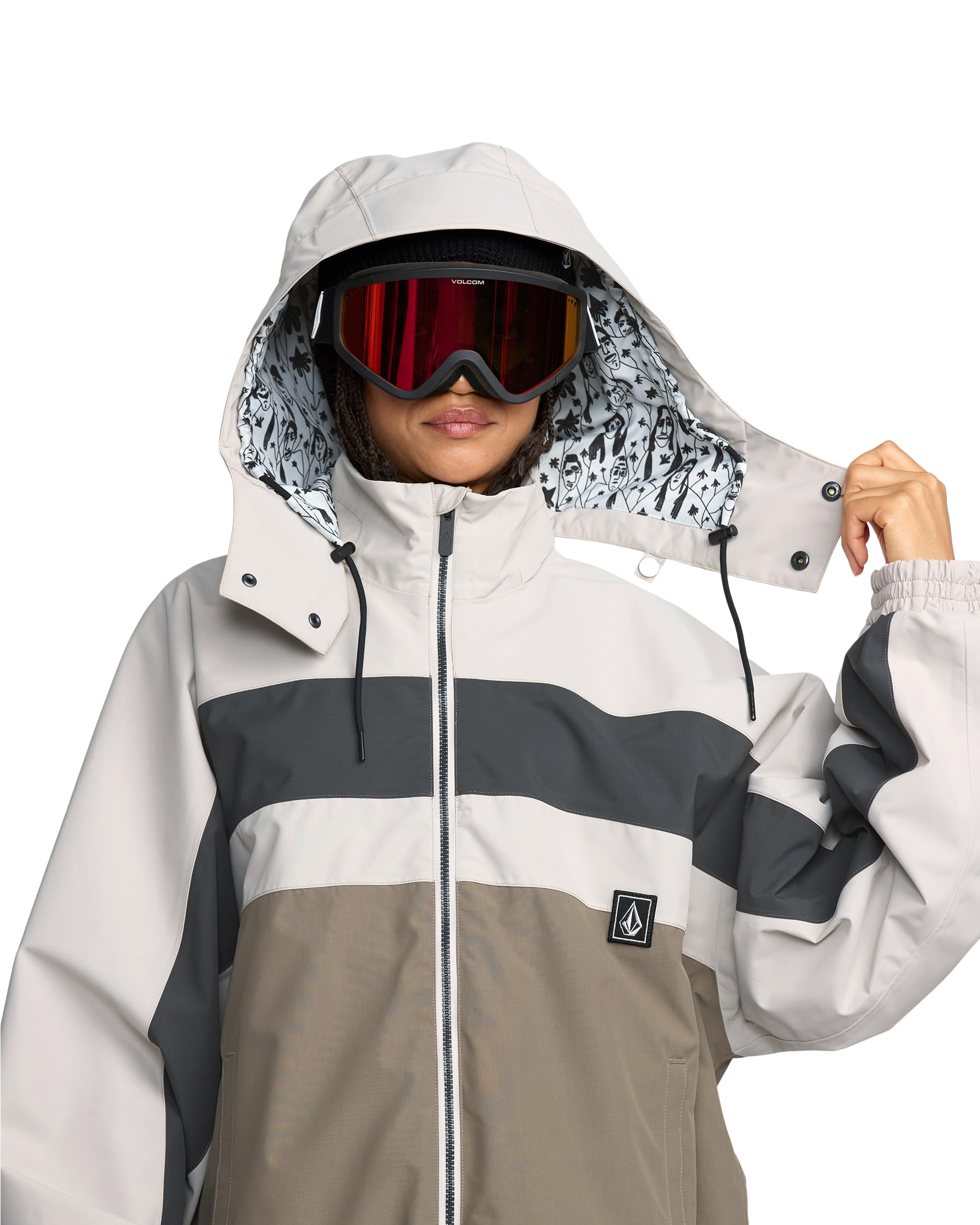 Volcom Damen Dlm Gore-tex Snowboard Jacket – Athlete Collab W/Desiree Melancon Jacke (1er Pack)