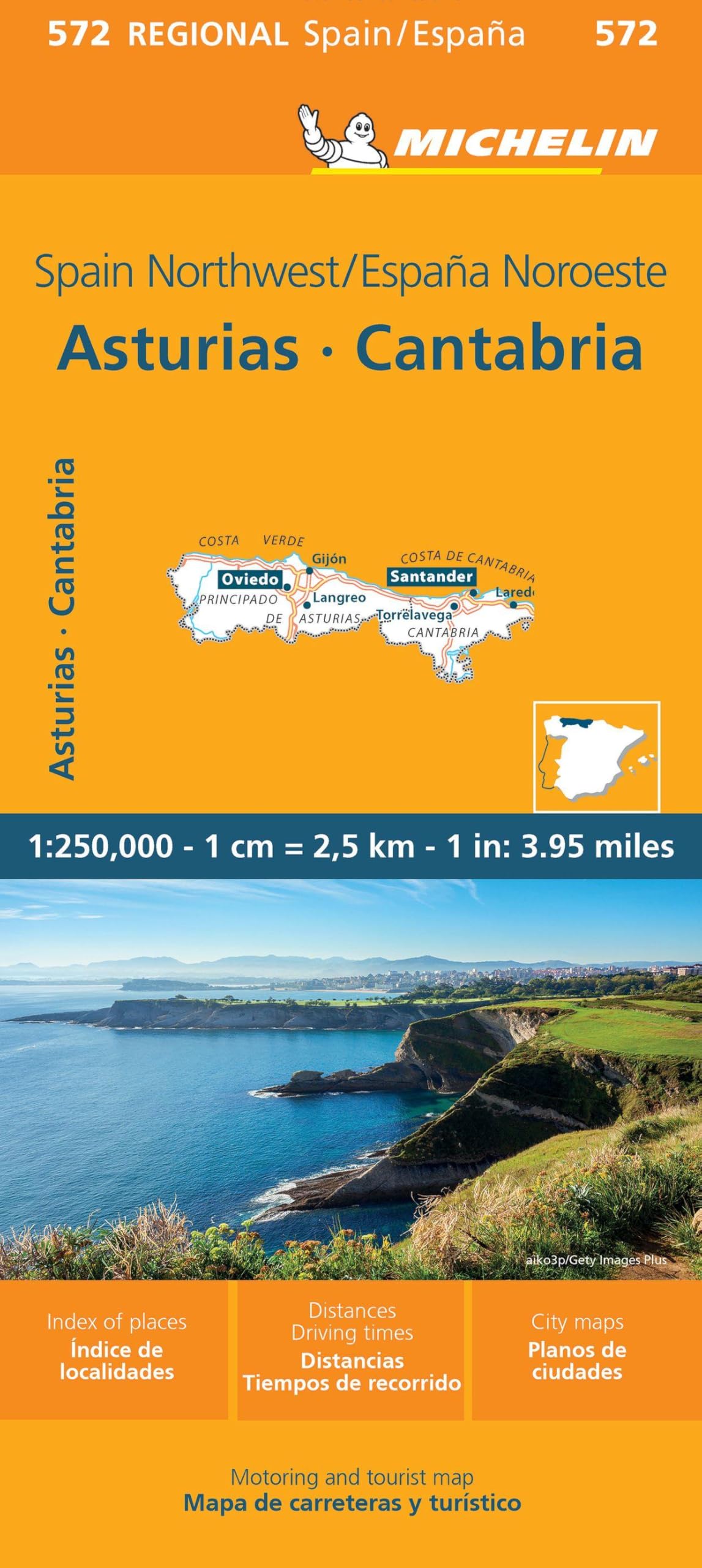 Asturias Cantabria - Michelin Regional Map 572: Map (Maps/Regional Michelin)