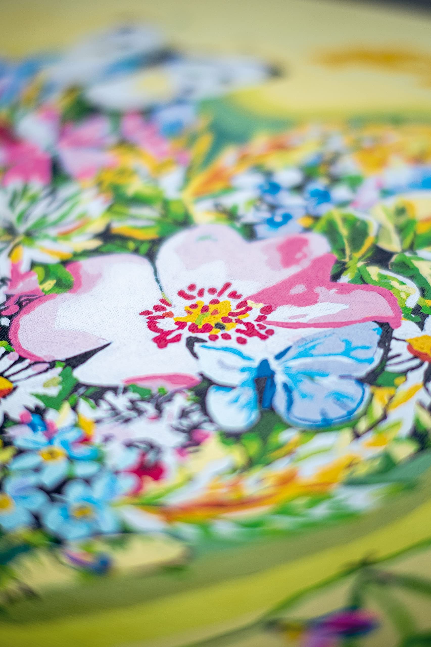 Peinture coppia numero kit Coeur de fleurs