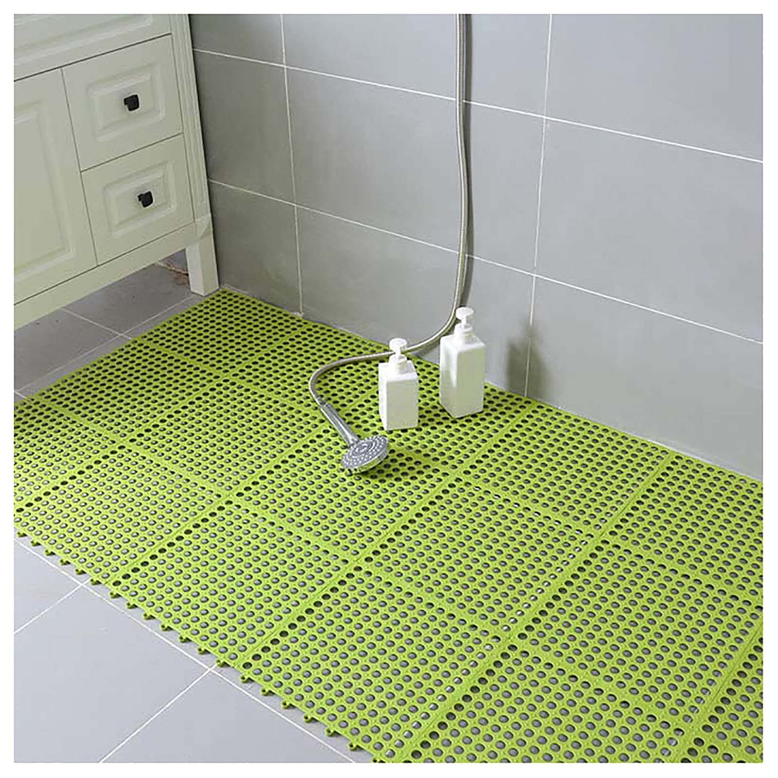 Alfombrilla de baño,Alfombrilla de Ducha Antideslizante,Alfombrilla de bañera,Alfombrillas de baño Antideslizantes,antimoho y antimoho con Orificios de Drenaje,30X30 CM