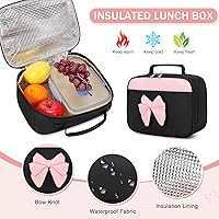 Vista 6 de 4 mochilas para niñas para la escuela, mochila para niñas con lonchera y estuche para lápices, mochila escolar para preescolar, primaria, primaria