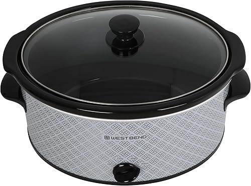 Miniatura 4 de West Bend Olla de cocción lenta de 6 cuartos de galón, estilo vajilla manual con olla de cocción lenta y olla de cocción lenta con olla de cocción