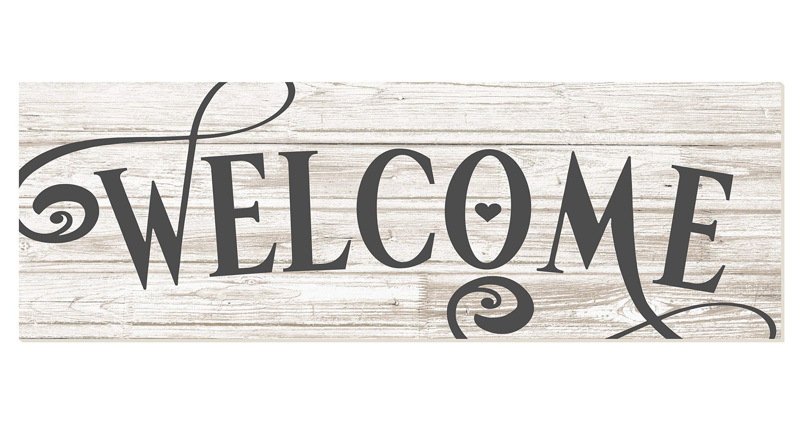 Welcome Rustic Wood Wall Sign