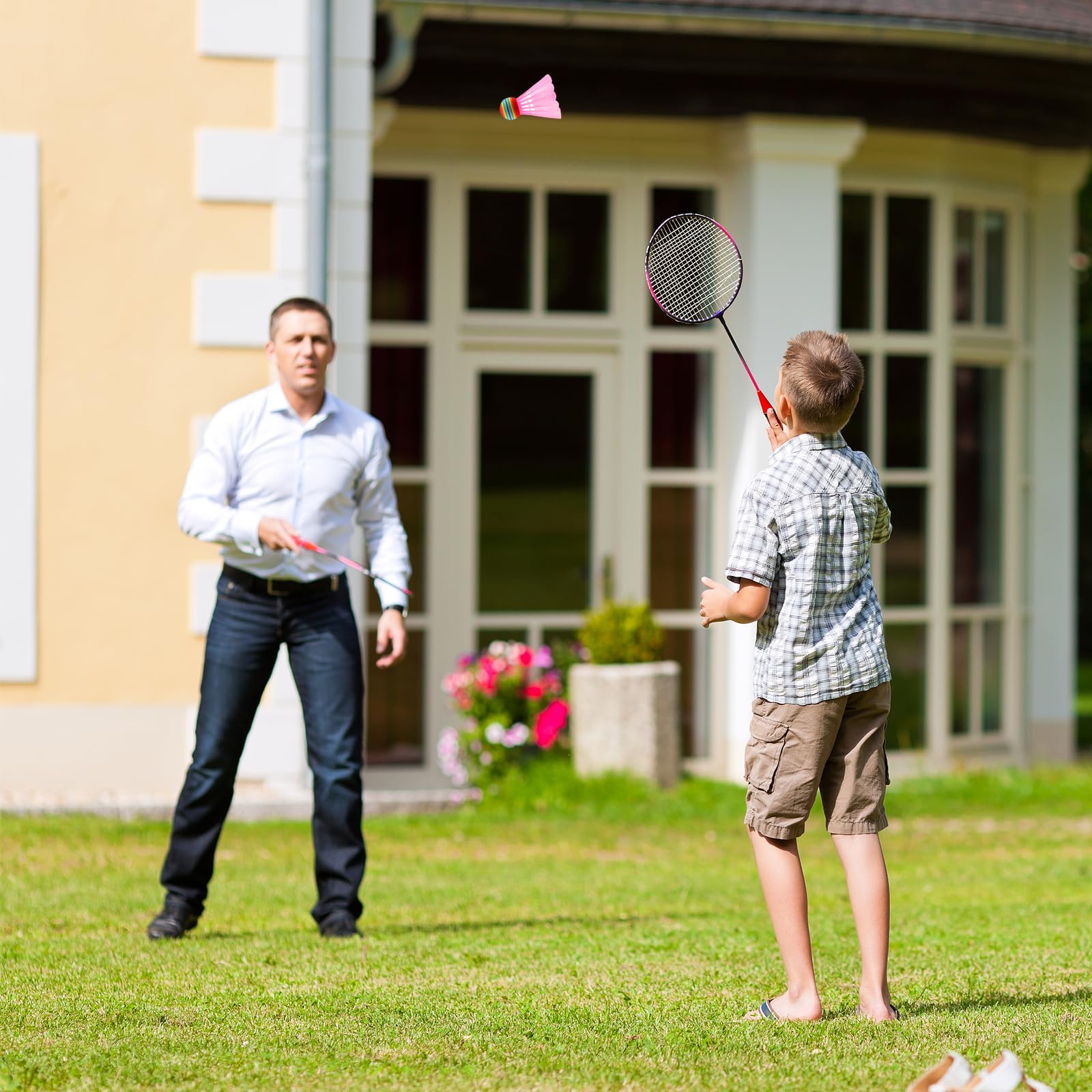 CATELL 20 Piezas Volantes de Bádminton, Plástico Coloridos para Exteriores e Interiores