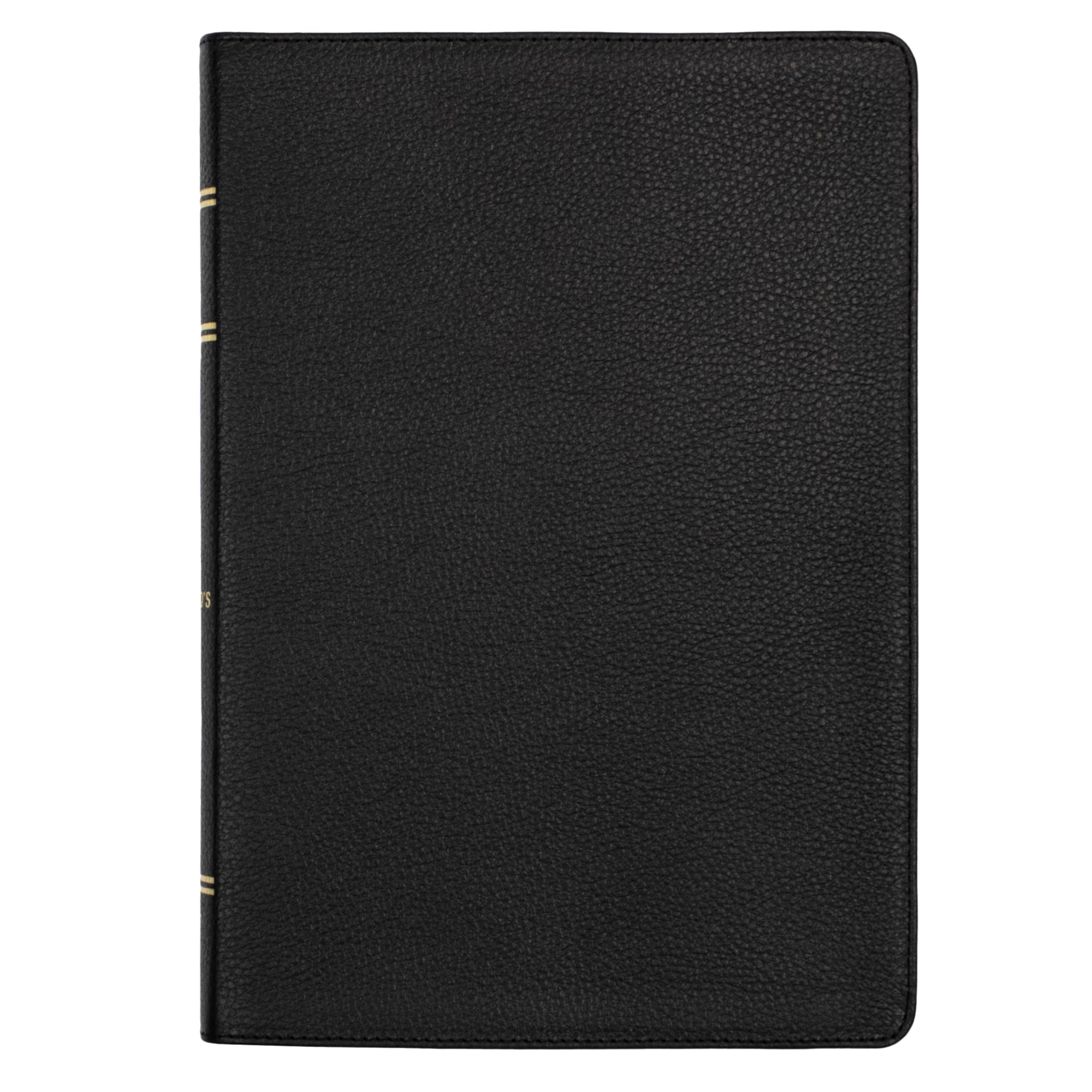LSB Shepherds Bible, Black Premium Genuine Leather (Cowhide): Legacy Standard Bible with Inside Column Cross References, Wide-Margin, Red Letter ... 2 Ribbon Markers and Gold Gilded Page Edges
