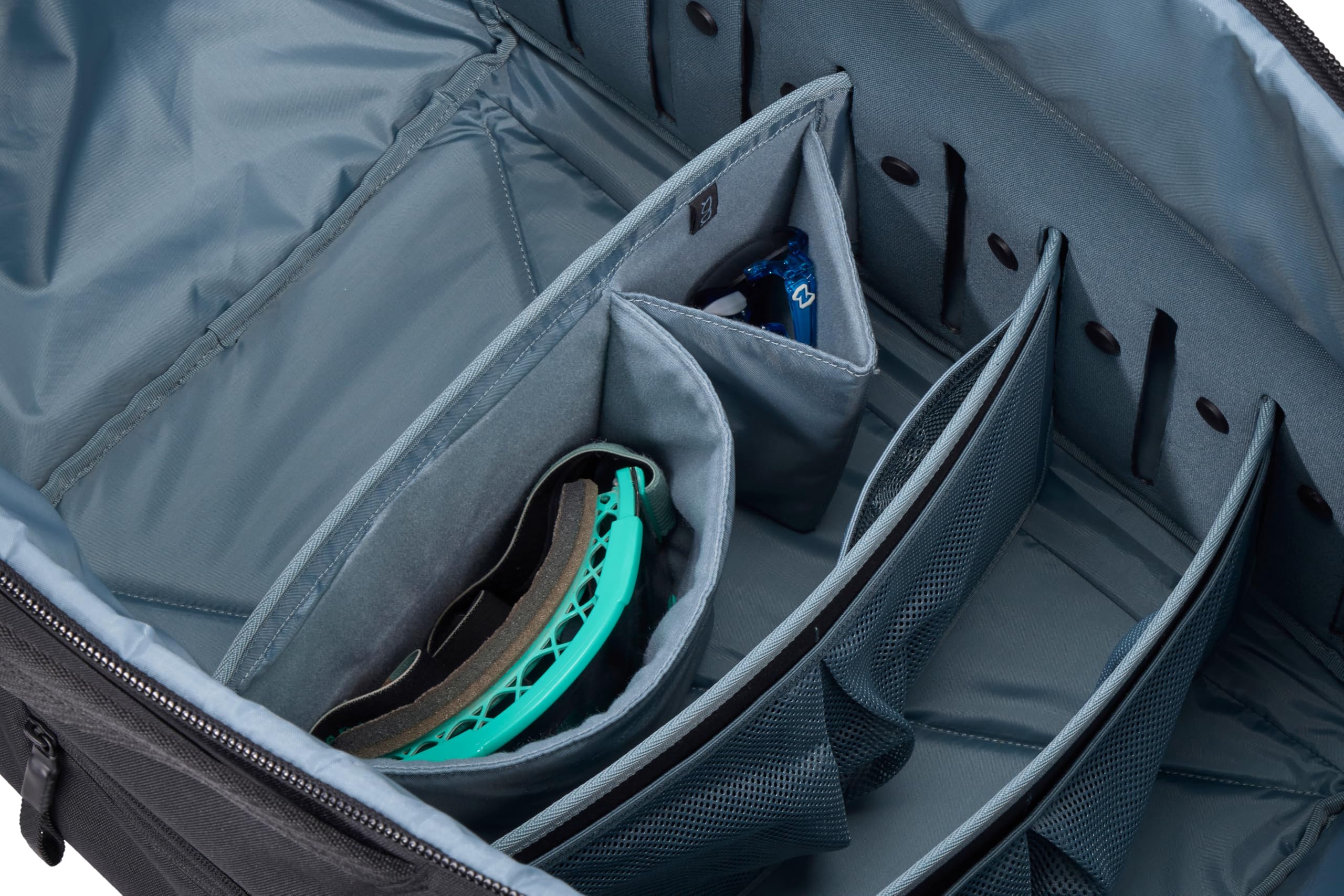 Thule RoundTrip MTB Duffel 70L, se Adapta a Equipo de Descenso y más, Paneles divisores Ajustables, organización de artículos pequeños, Correas de Mochila integradas