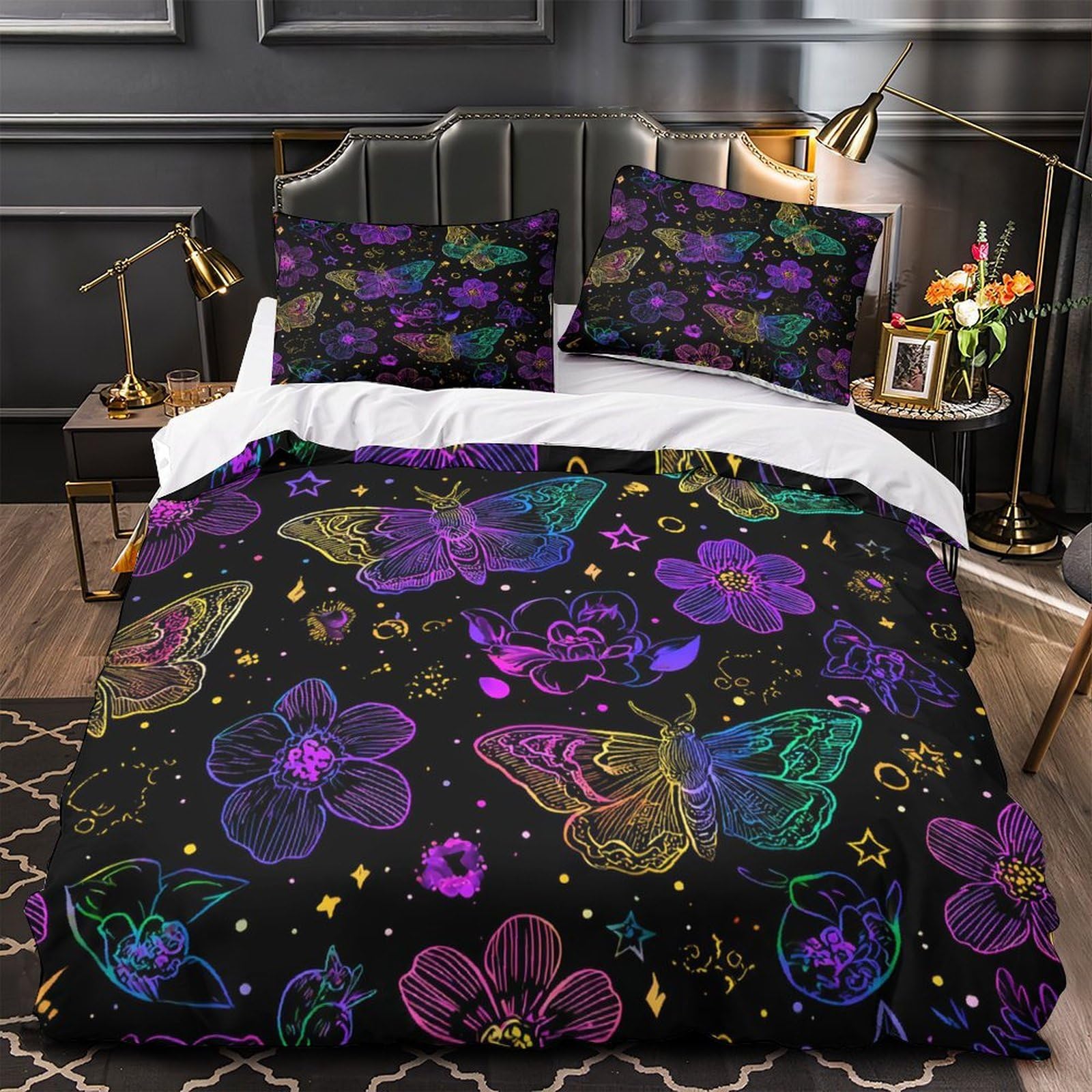 Ancre nautique housse de couette hypoallergénique microfibre douce anti-acarien
