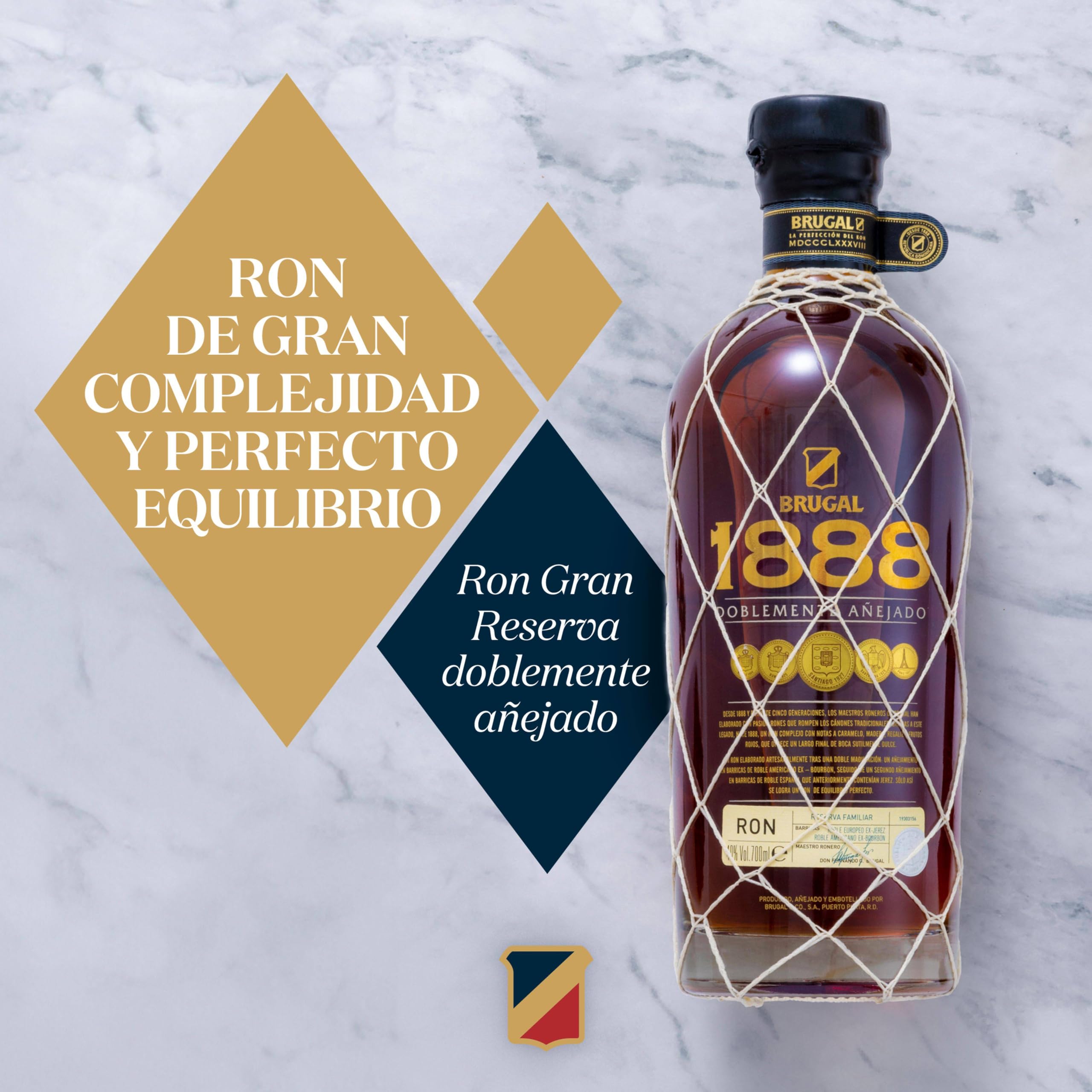 Brugal 1888 Gran Reserva Ron Dominicano Doblemente Añejado 70cl