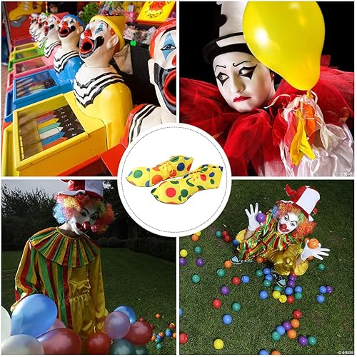 Miniatura 3 de Holibanna Accesorios de disfraz de payaso, zapatos de payaso, accesorios de disfraz de payaso de Halloween, suministros de fiesta unisex para
