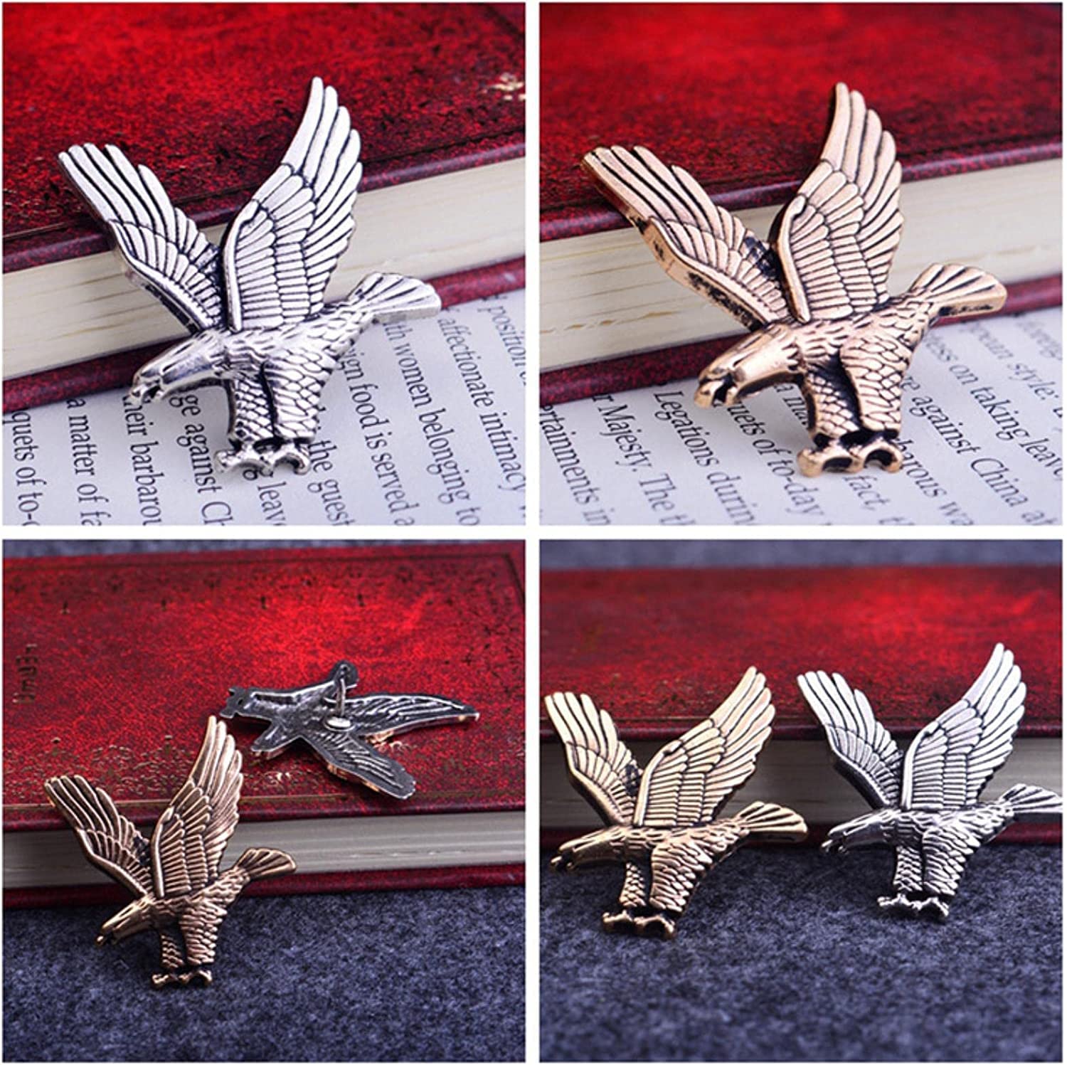 Men New Retro Metal Eagle Bird Men's Brooch Lapel Badge Pin Buckle Suit Shirt Collar Accessories Made in China