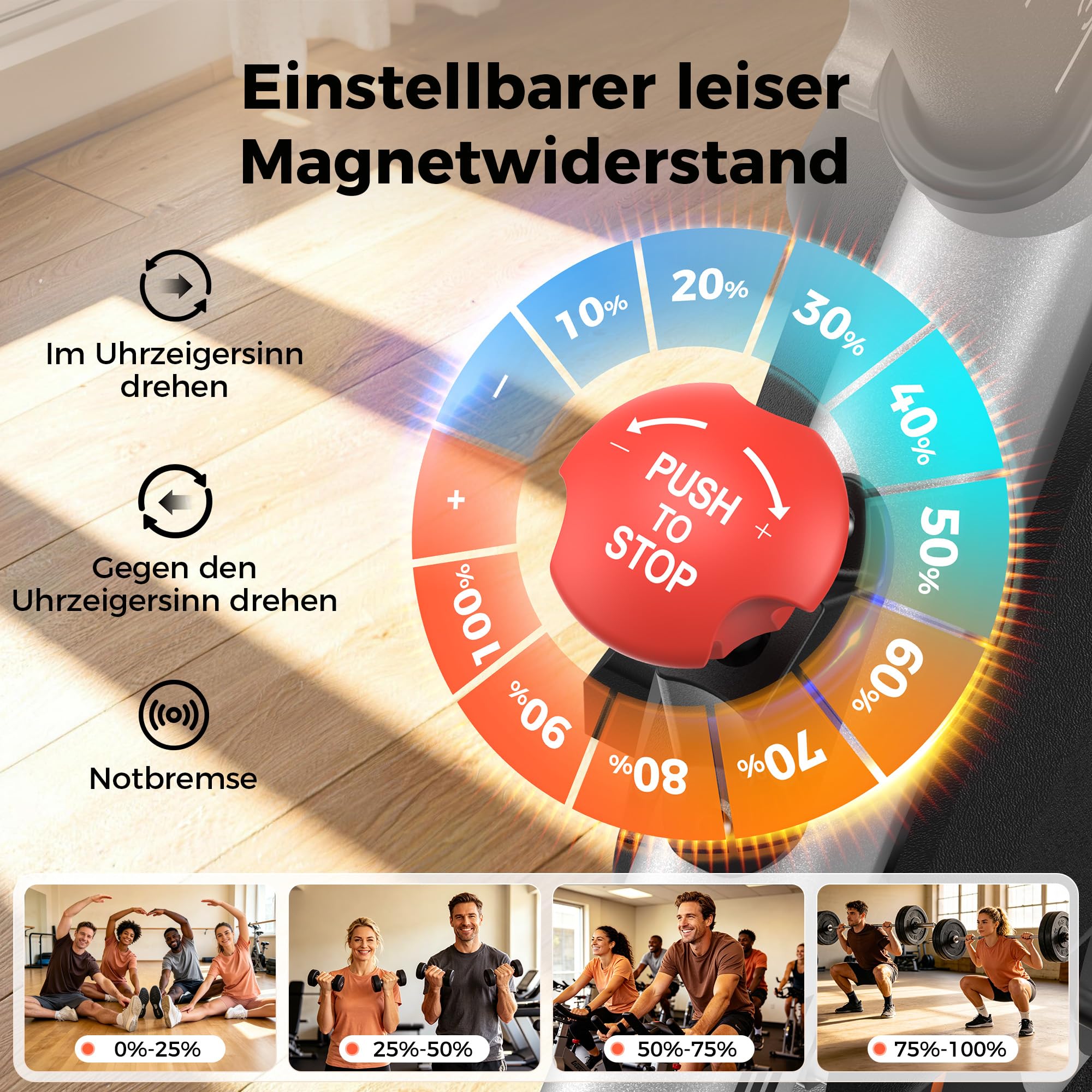 【2026 Aktualisiert】YOSUDA Heimtrainer Fahrrad,Leises Hometrainer Fahrrad mit Einstellbarem Magnetischem Widerstand, LED-Monitor, Tablet-Halter, Spining Bike Inndoor für Kardiotraining zu Hause